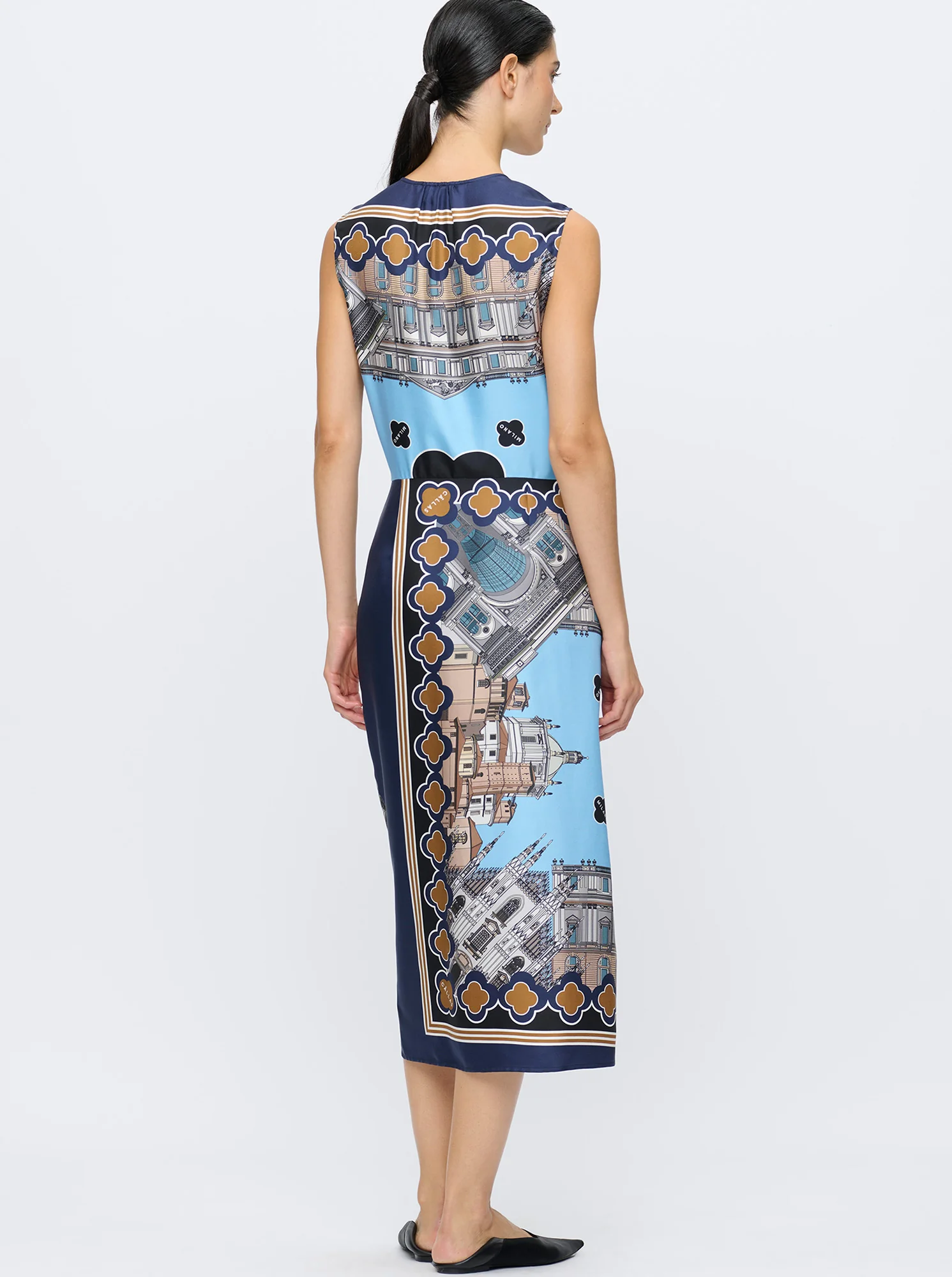 AGNES Wrap dress Navy/Mare - Image 3