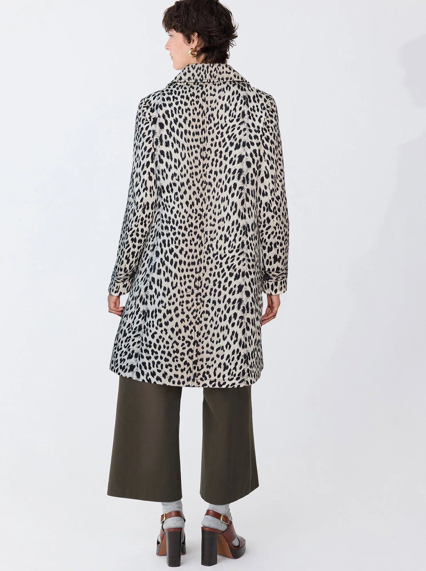 ALAINE Animal Print Car-Coat - Image 4