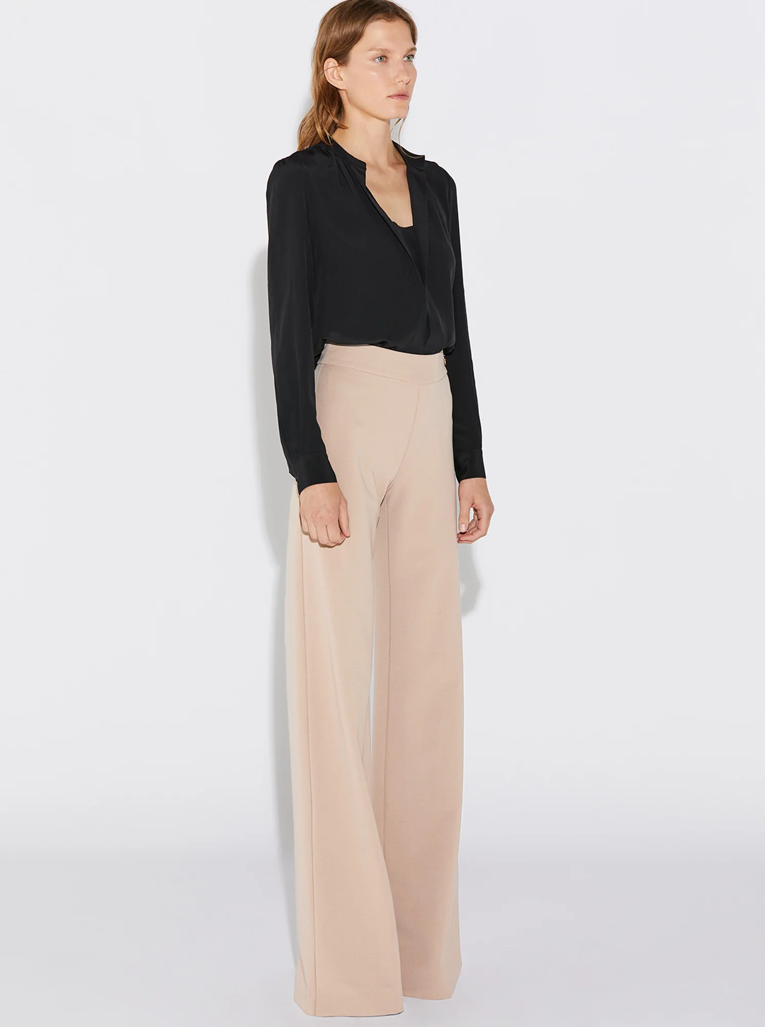 ANOUK Stretch Crepe Pant Taupe - Image 3