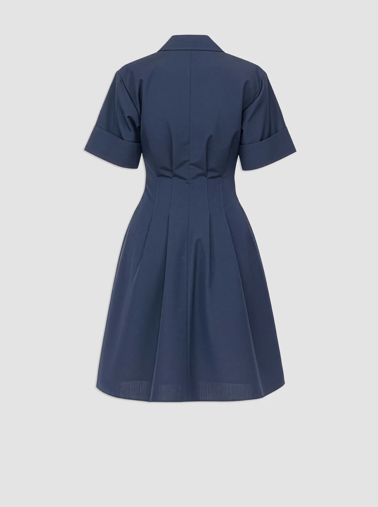 BERGAMO Fit and flare shirtdress Navy - Image 4