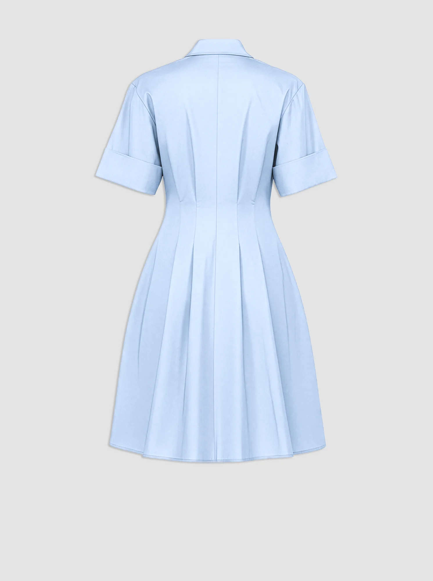 BERGAMO Fit and flare shirtdress Pale Blue - Image 4