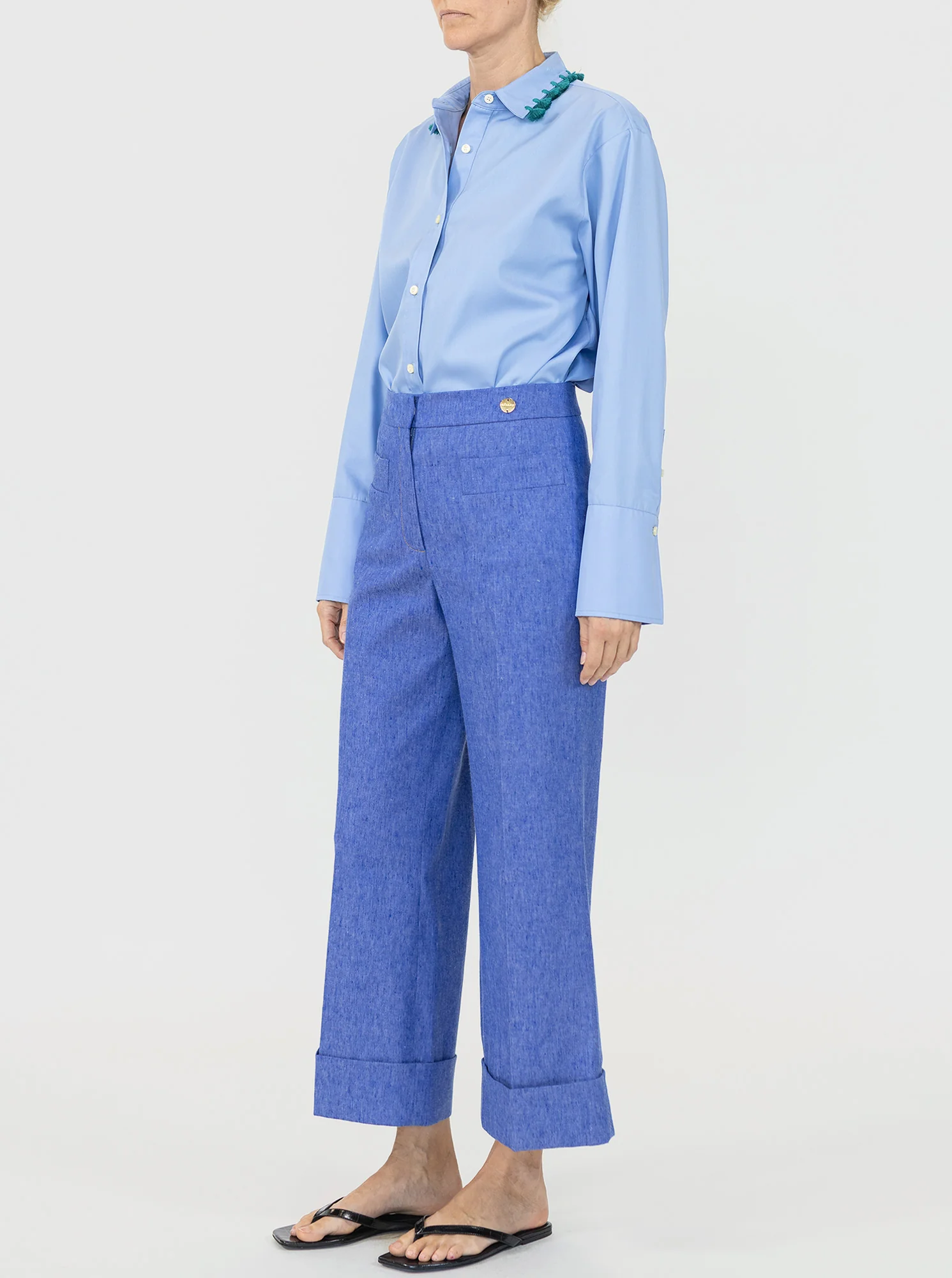 BRODY Crop pant Vintage Indigo - Image 5