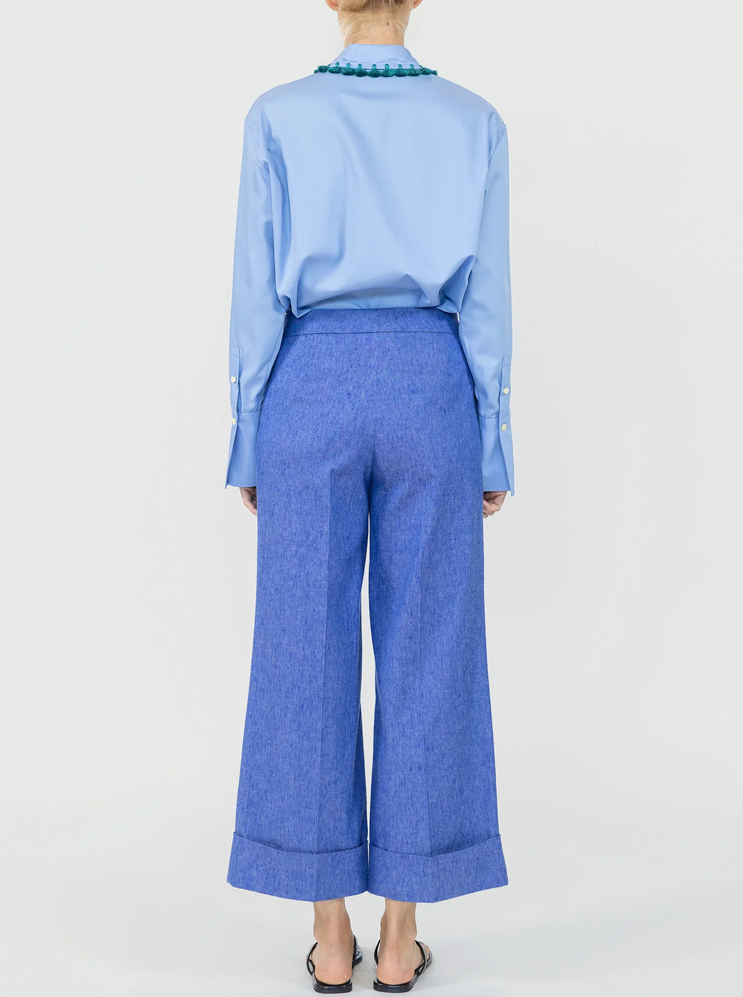 BRODY Crop pant Vintage Indigo - Image 6
