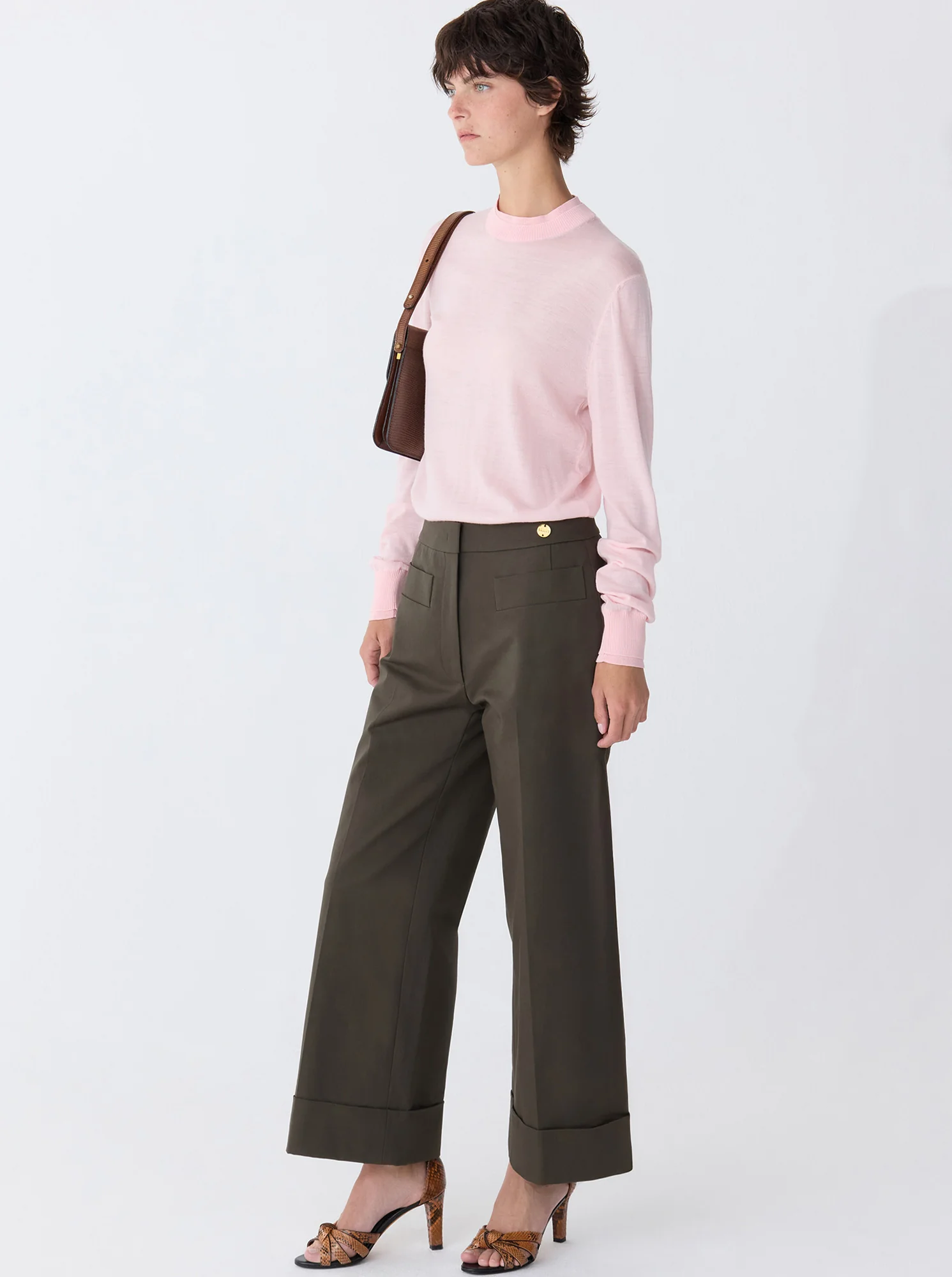 BRODY Crop/cuff Pant Forest - Image 4