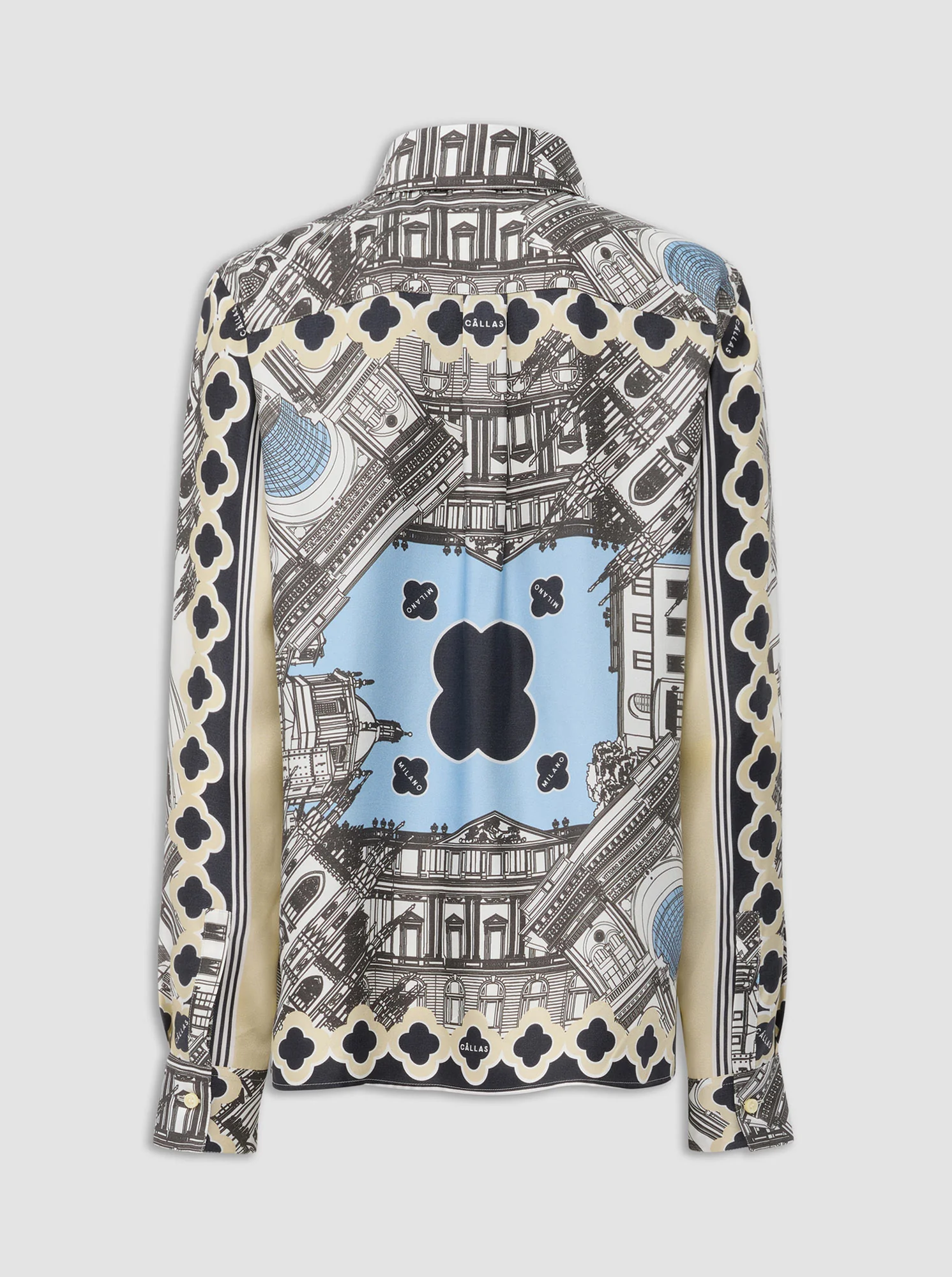 BROOKS Milano silk shirt Black/White - Image 4