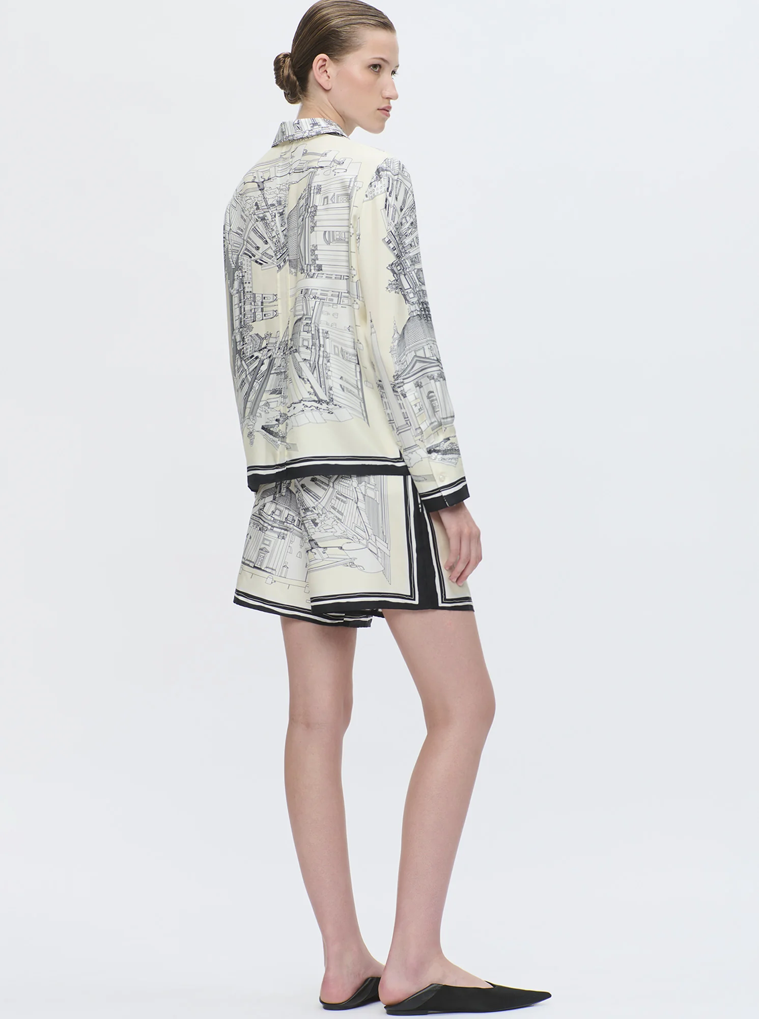 CAMERON Rome silk shirt White - Image 2