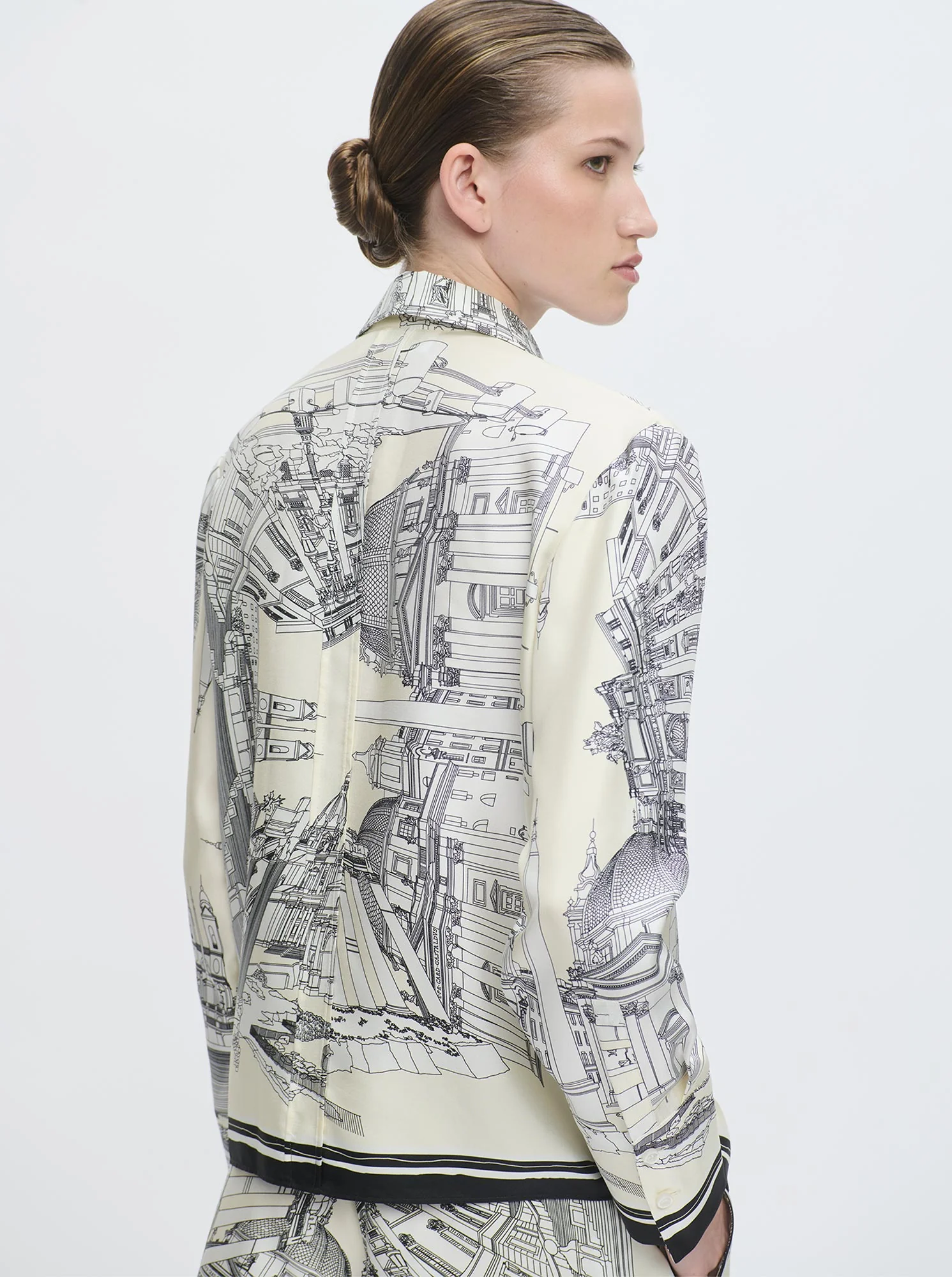 CAMERON Rome silk shirt White - Image 3