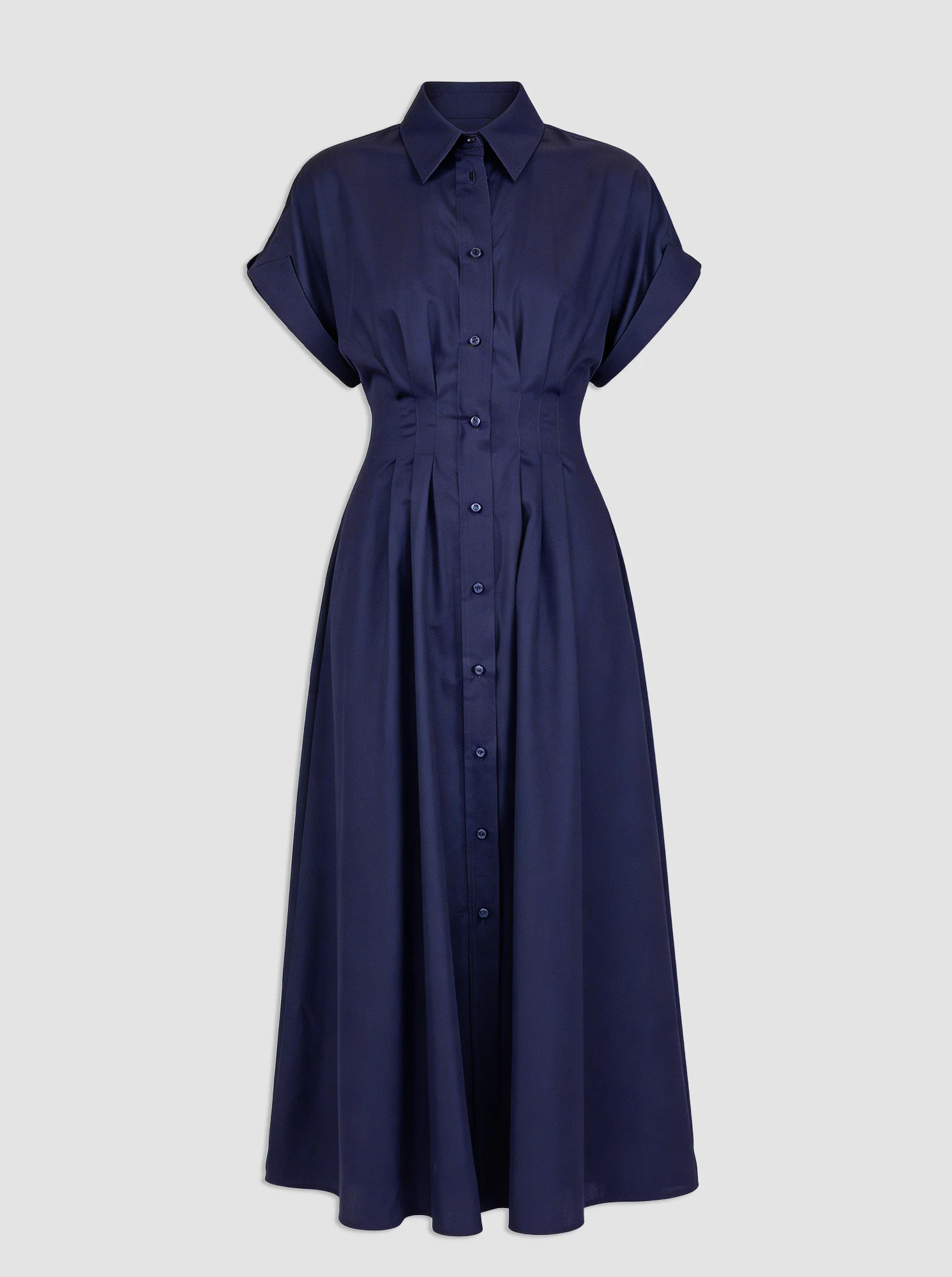 CORSICA Capsleeve shirtdress Deep Sea