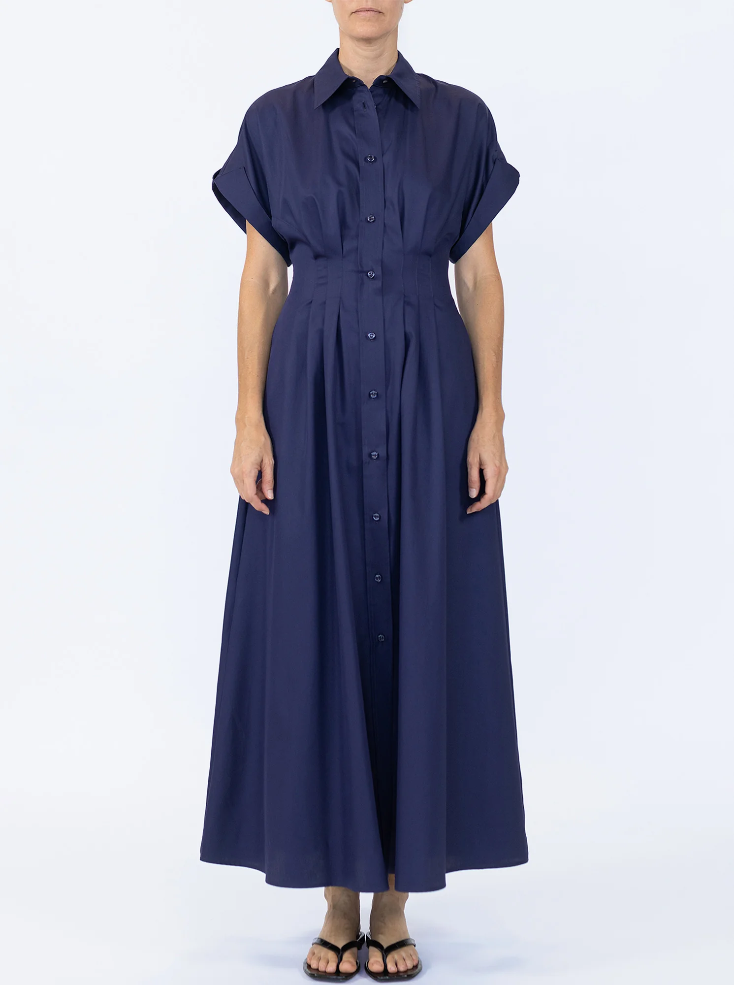 CORSICA Capsleeve shirtdress Deep Sea - Image 2