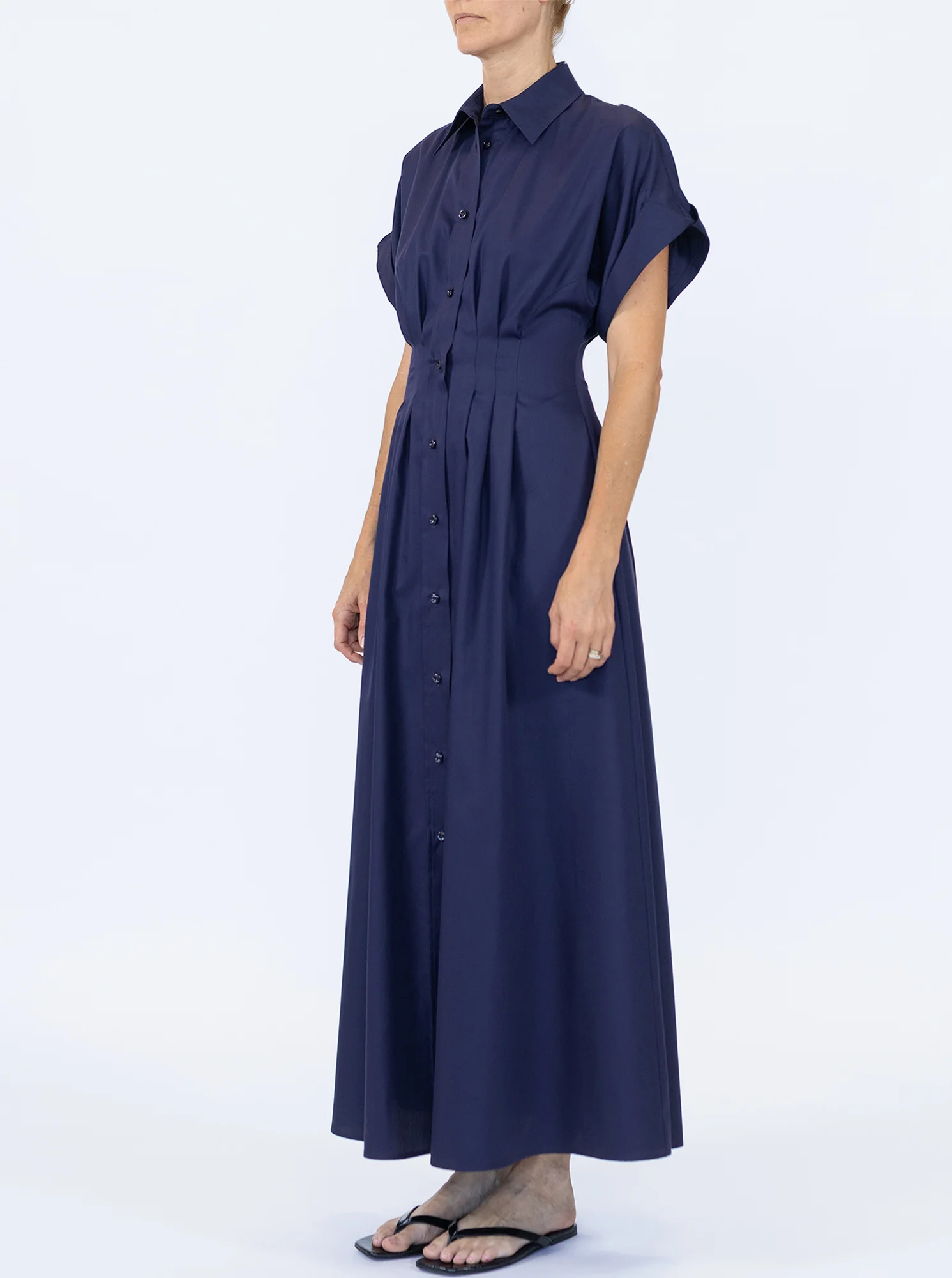 CORSICA Capsleeve shirtdress Deep Sea - Image 3