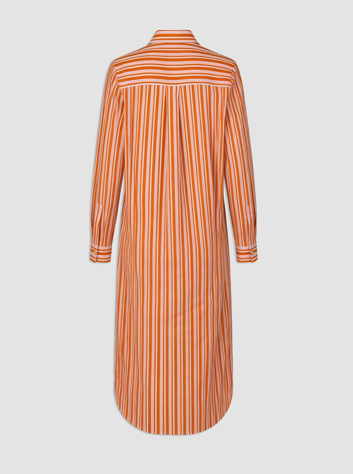 ELISSA Long shirtdress Pink/Brown - Image 6