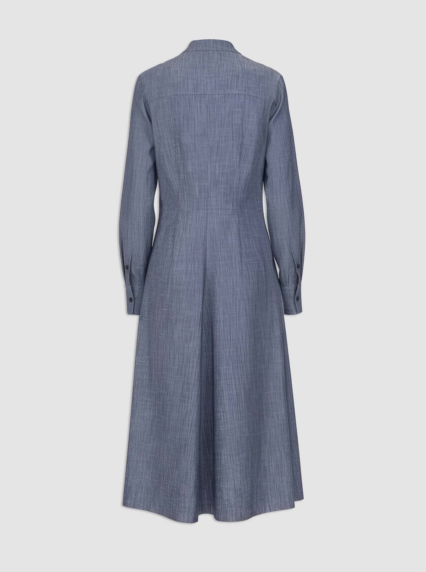 GENNY Long sleeve shirt dress Navy - Image 4