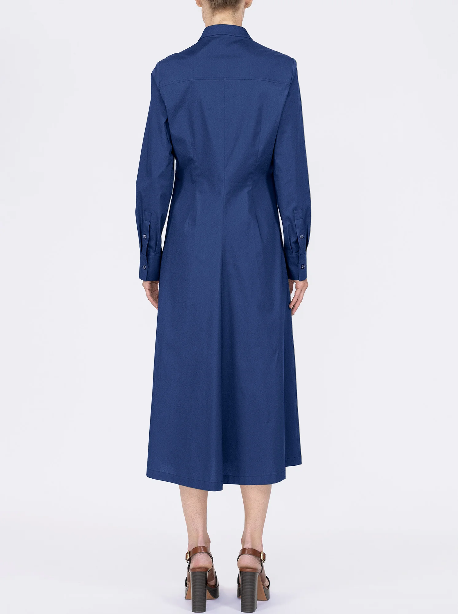 GENNY Long sleeve shirtdress Ocean - Image 3