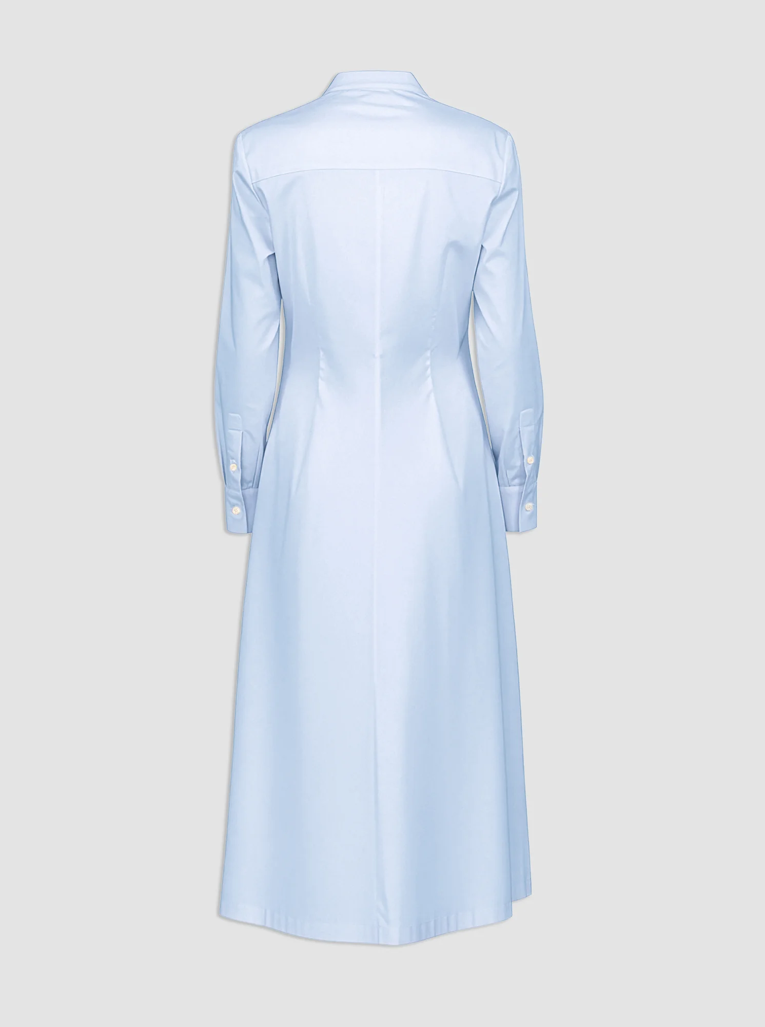 GENNY Long sleeve shirtdress Pale Blue - Image 4