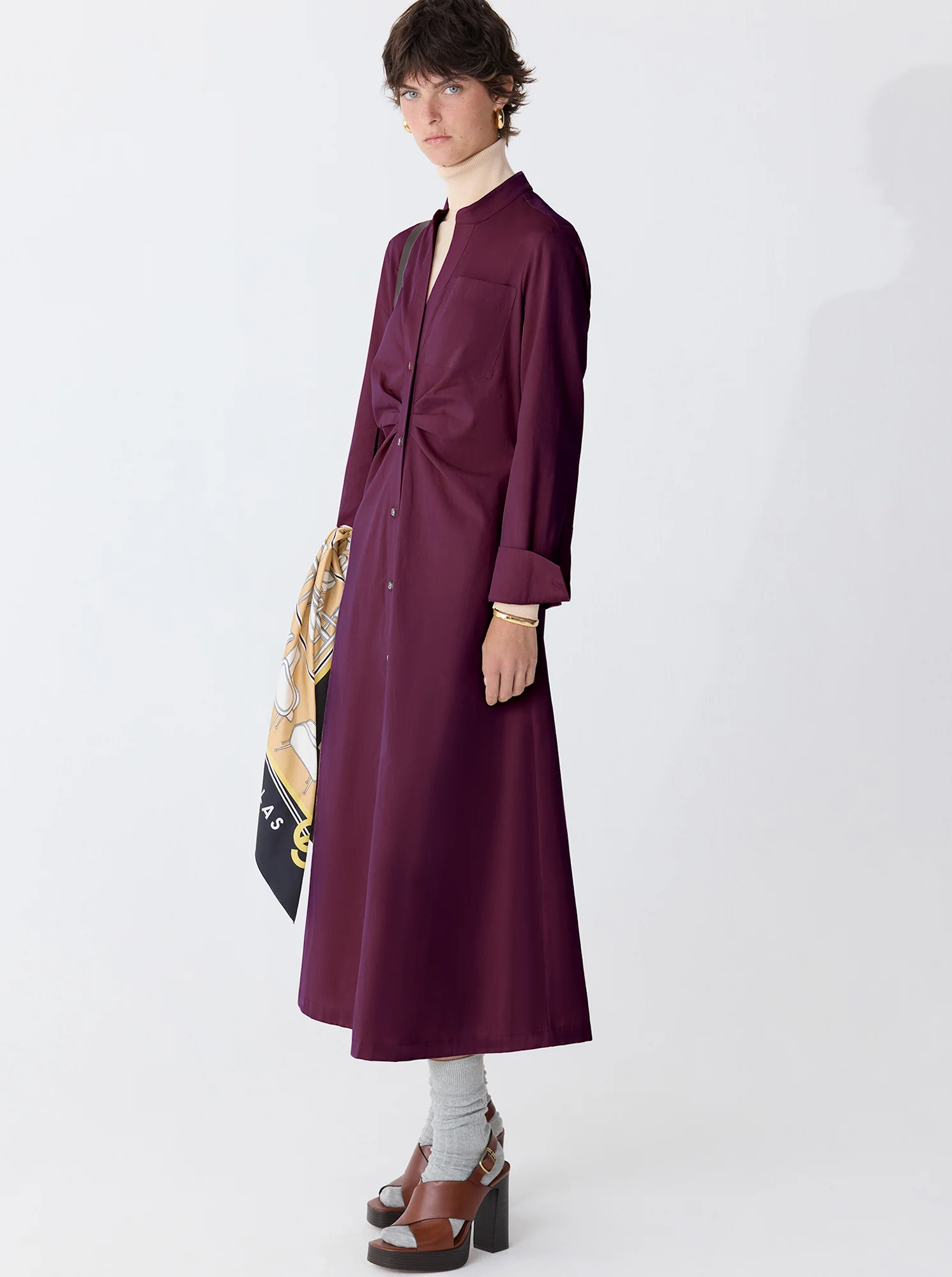 GENNY Shirt dress Violet - Image 3