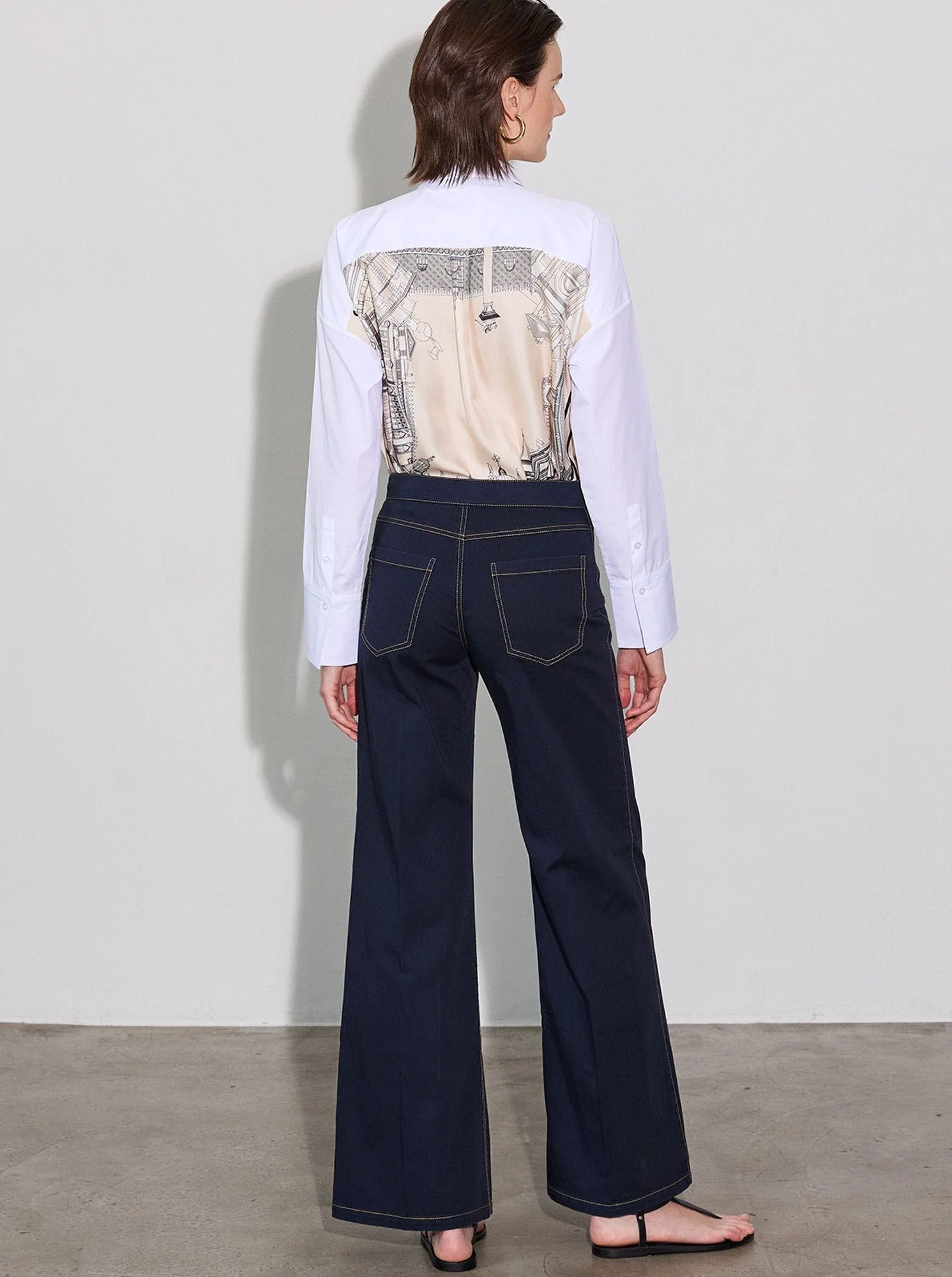 JANE Organic Light Twill Pant Navy - Image 3