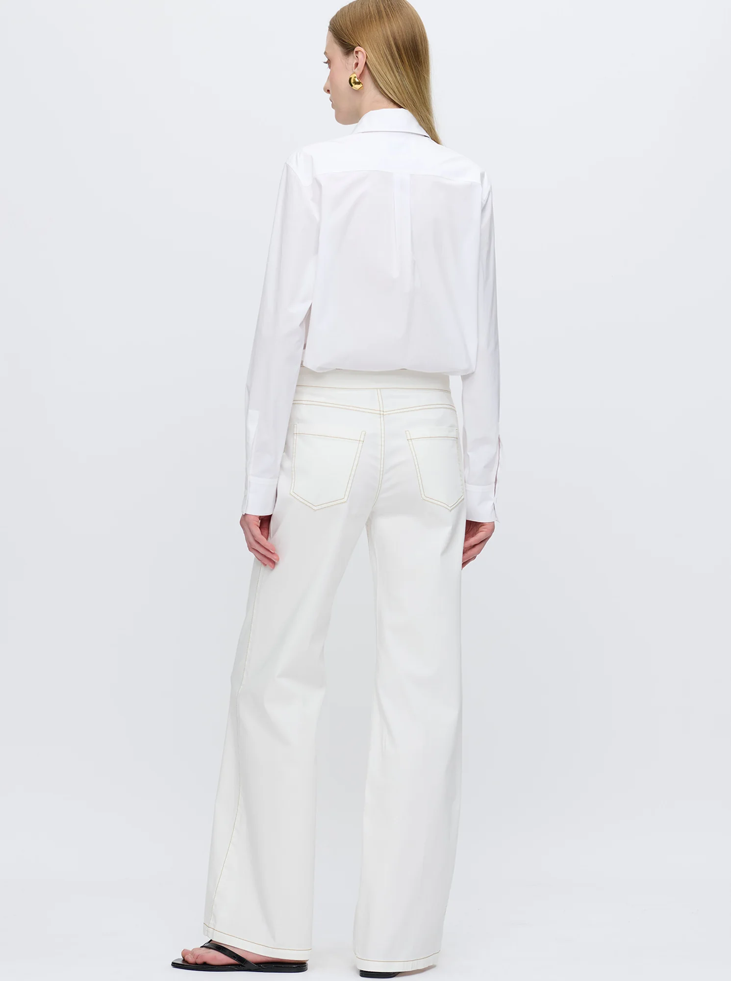 JANE Organic Light Twill Pant White - Image 3