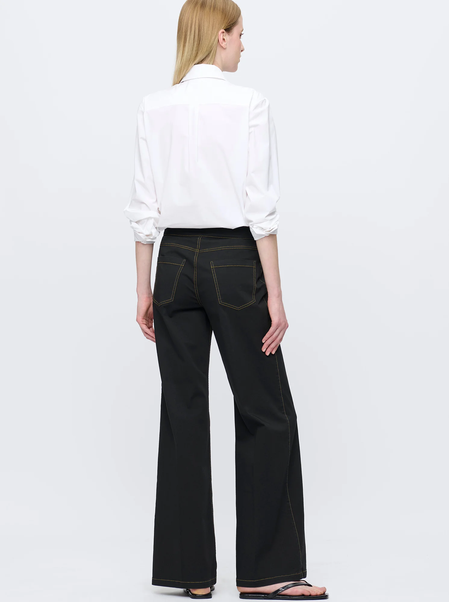 JANE Organic Light Twill Pant Black - Image 3