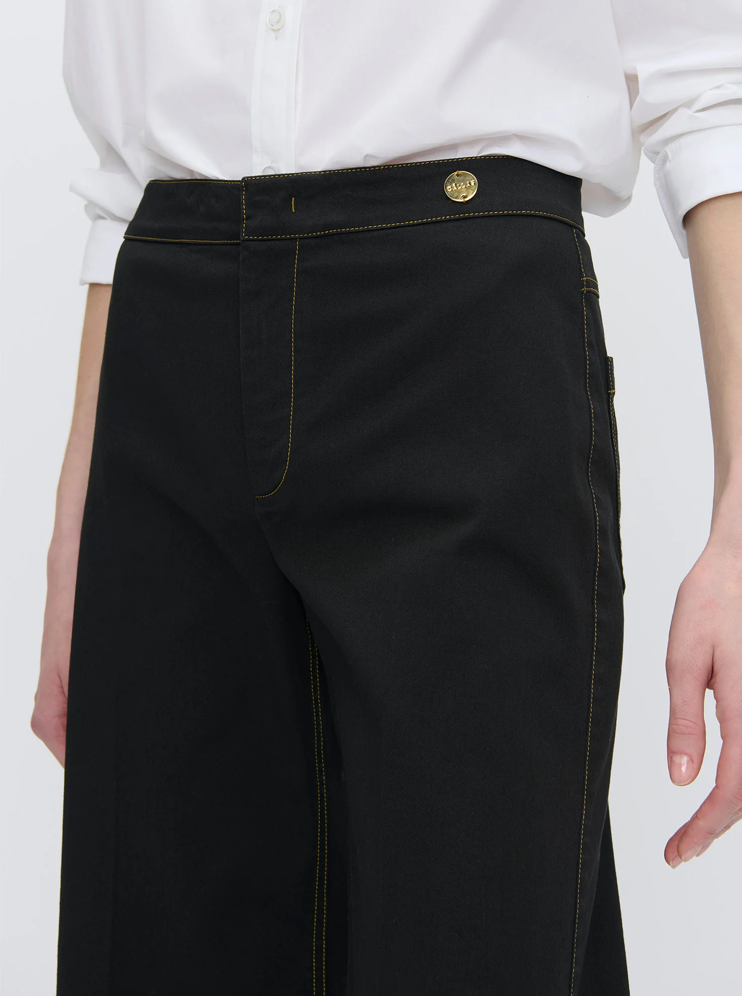 JANE Organic Light Twill Pant Black - Image 4