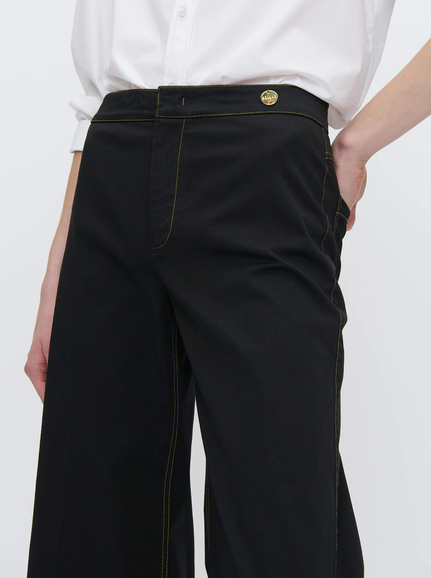 JANE Organic Light Twill Pant Black - Image 5