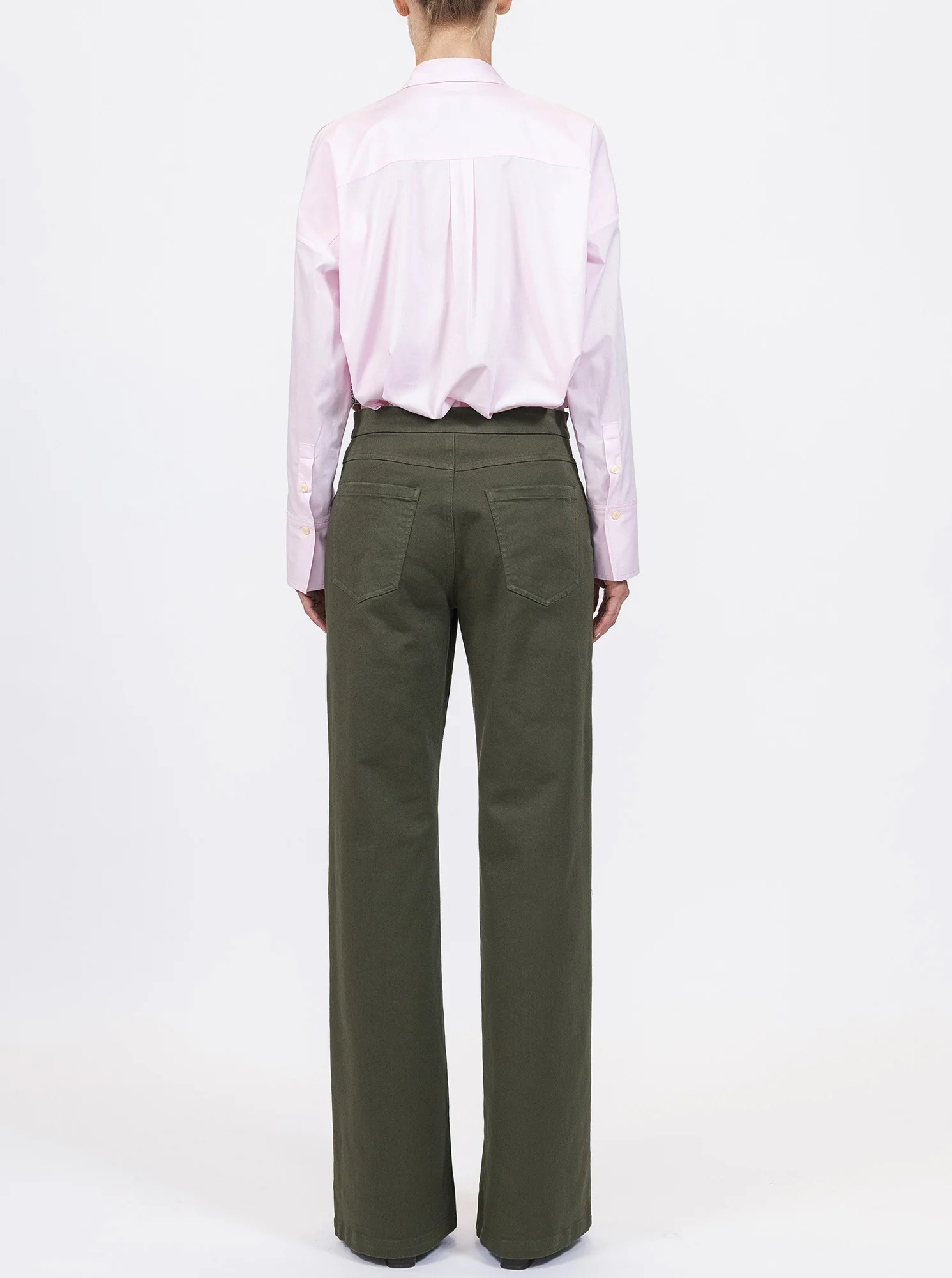 JANE flare jeans Olive - Image 4