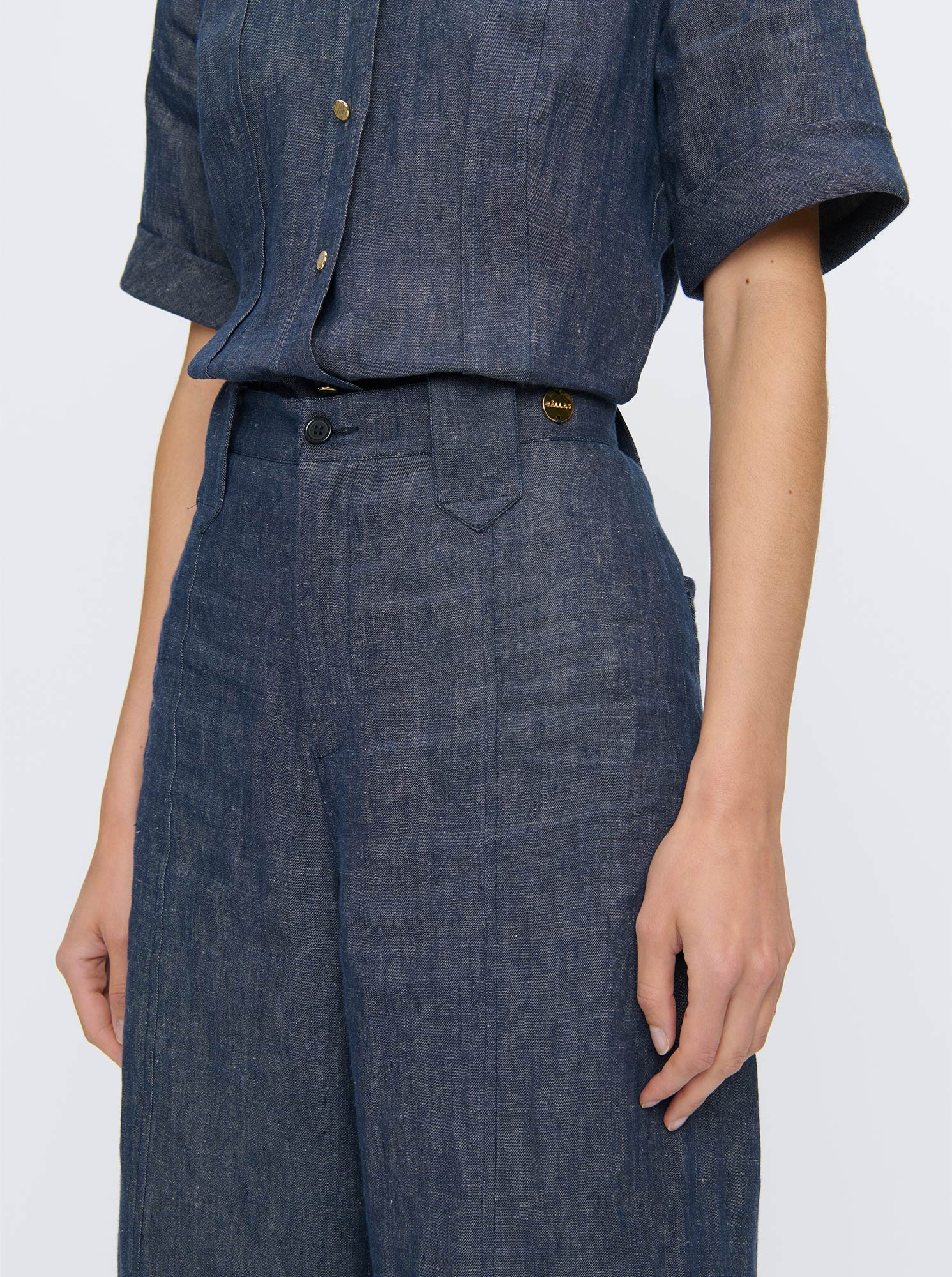 JODY Flared pant Indigo - Image 4
