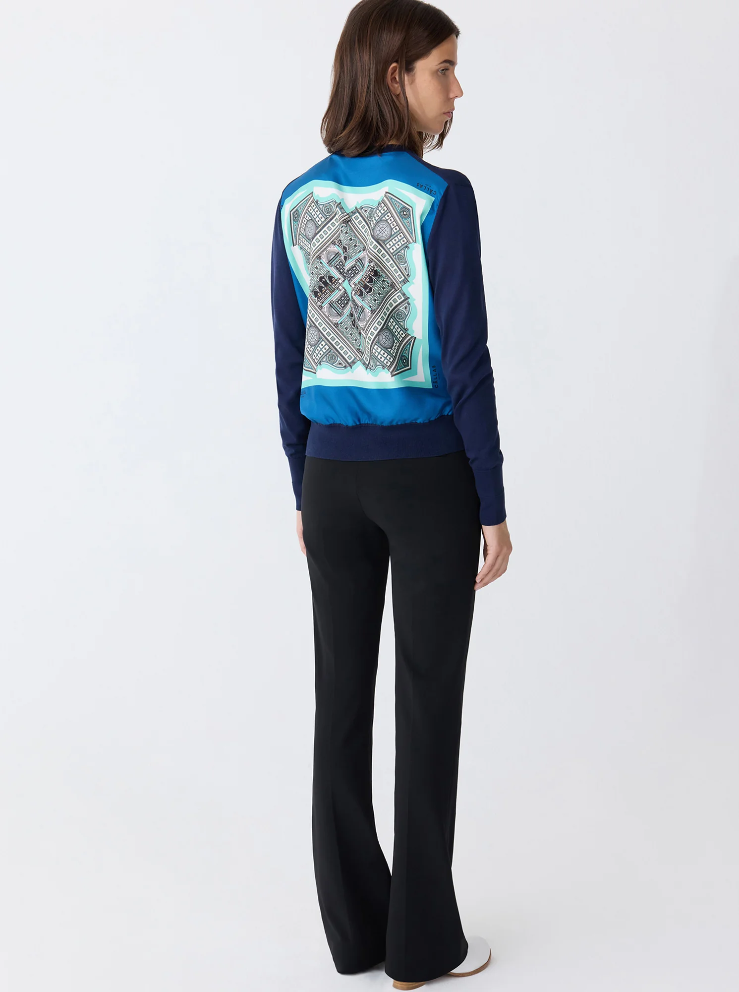 JULES Stretch Flare Pant Black - Image 3