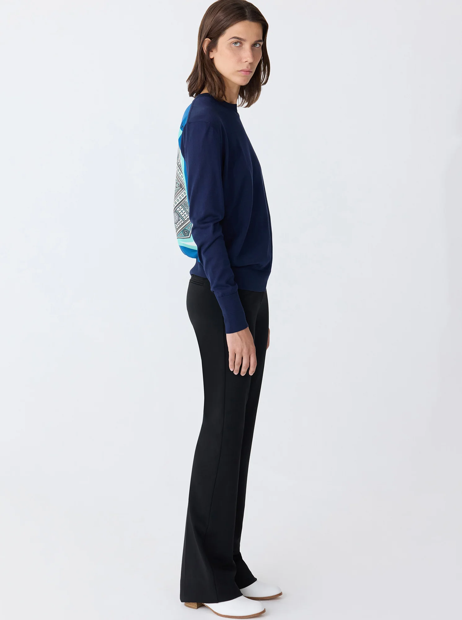 JULES Stretch Flare Pant Black - Image 5