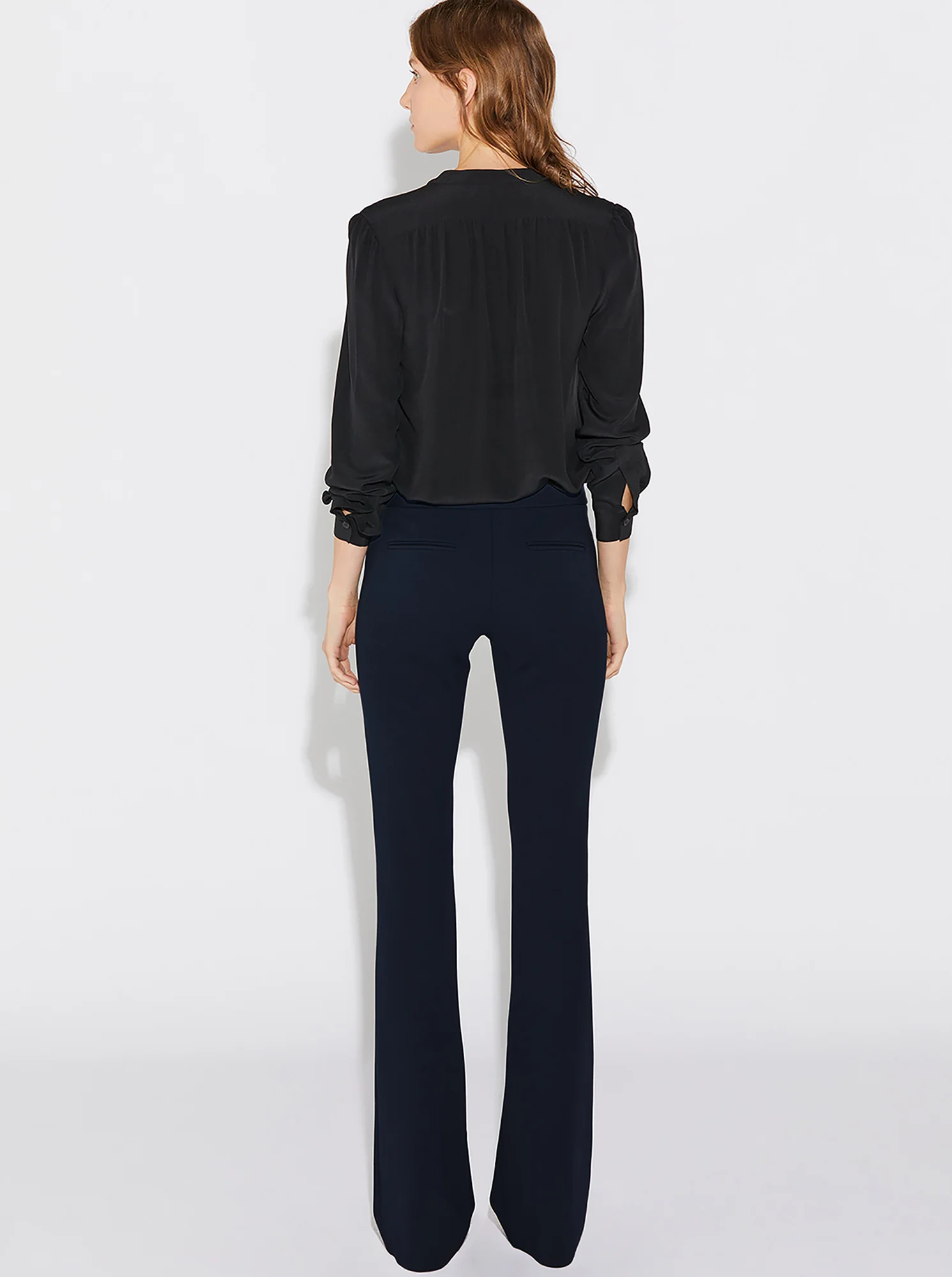JULES Stretch Flare Pant Navy - Image 6