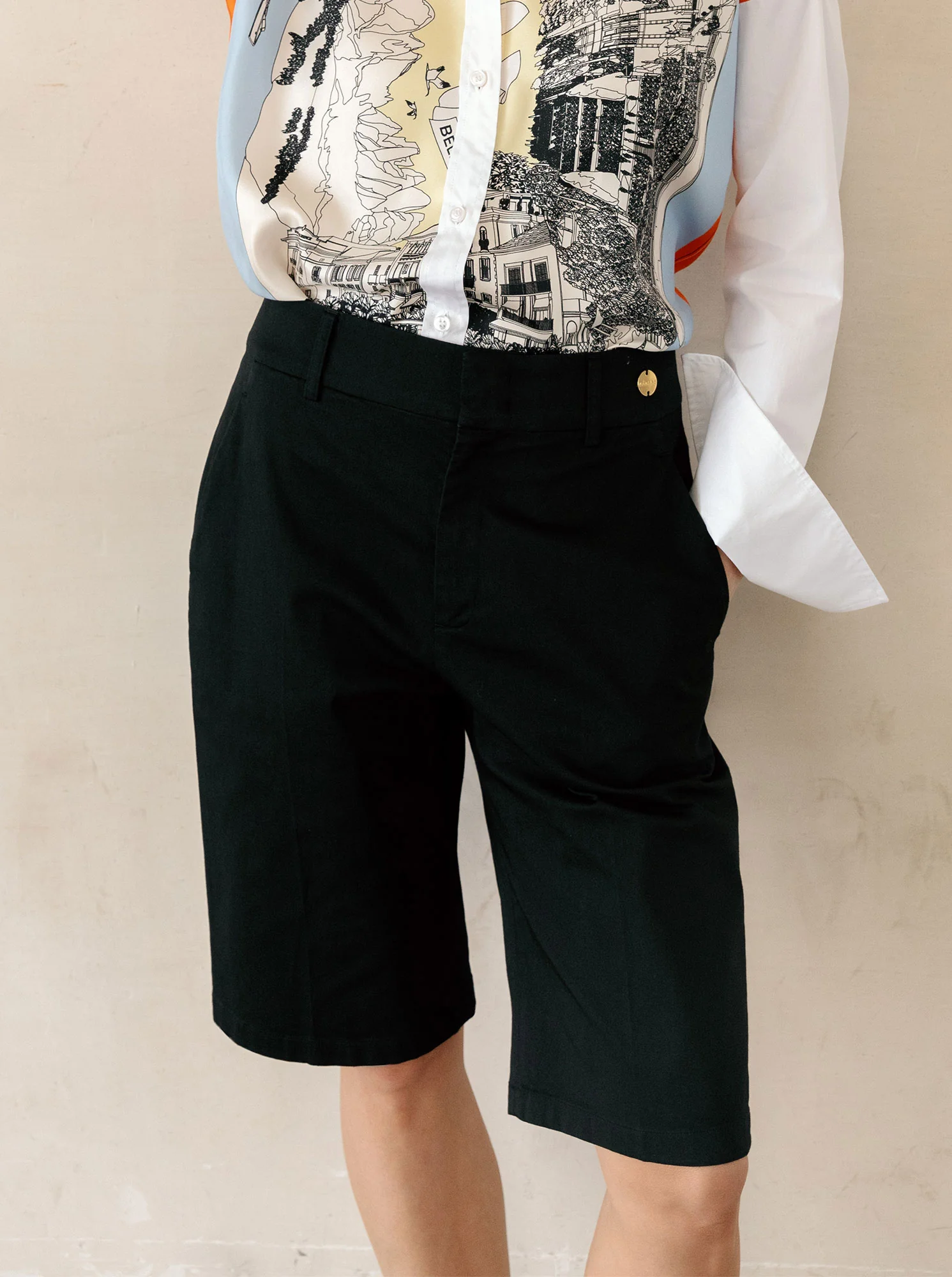 KASMIN Tailored shorts Black - Image 3