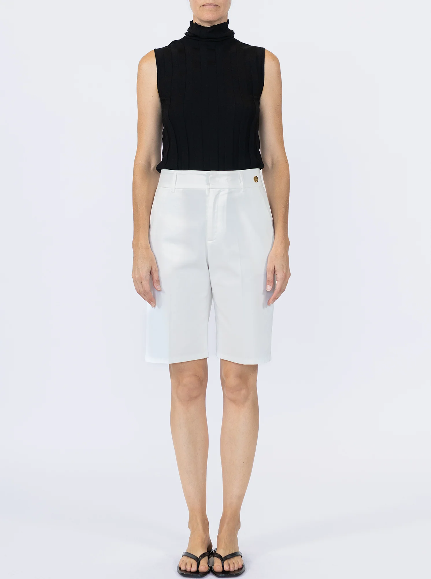 KASMIN Tailored shorts White - Image 3