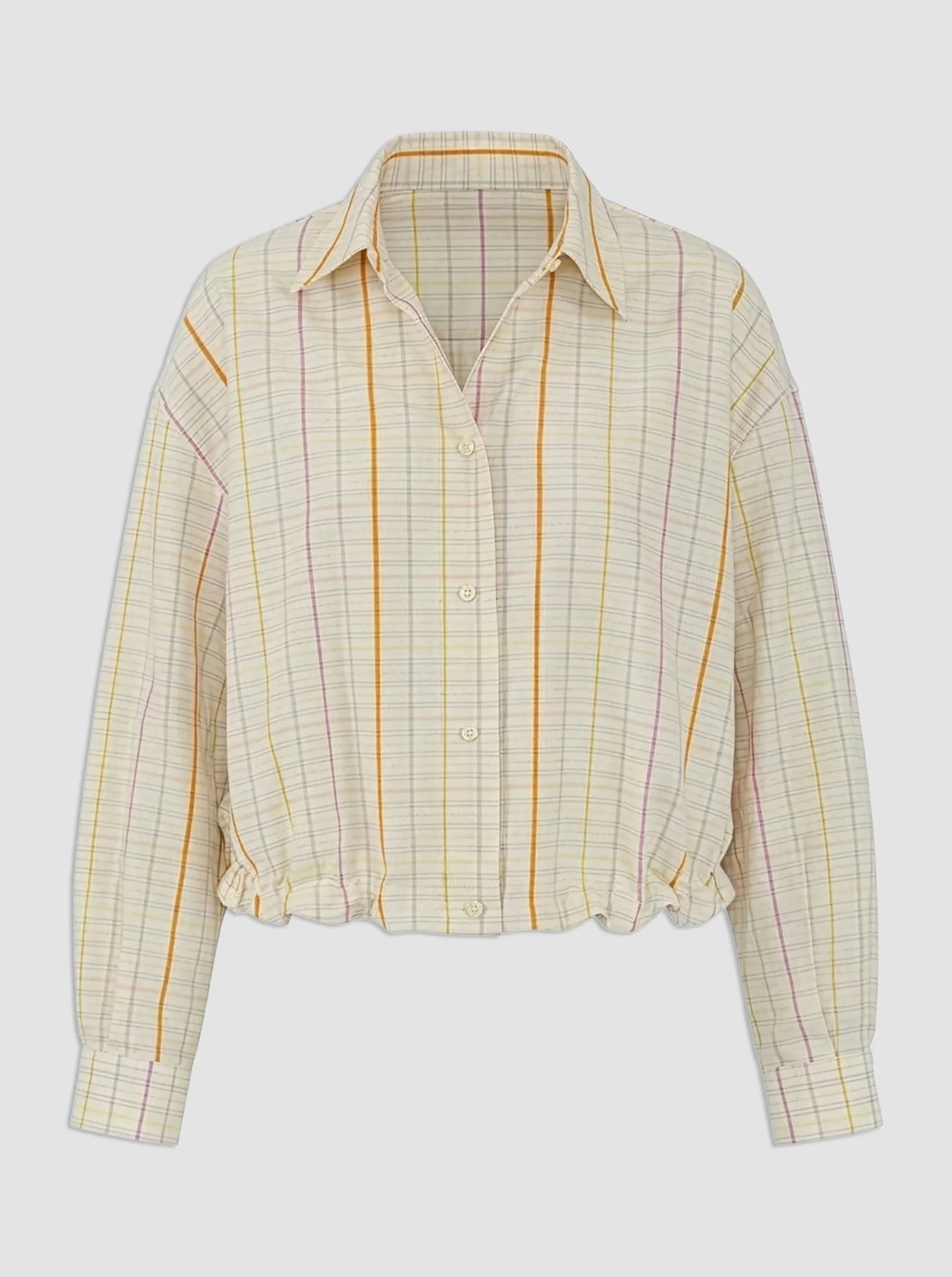 LILLE Blouson hem shirt Natural - Image 2