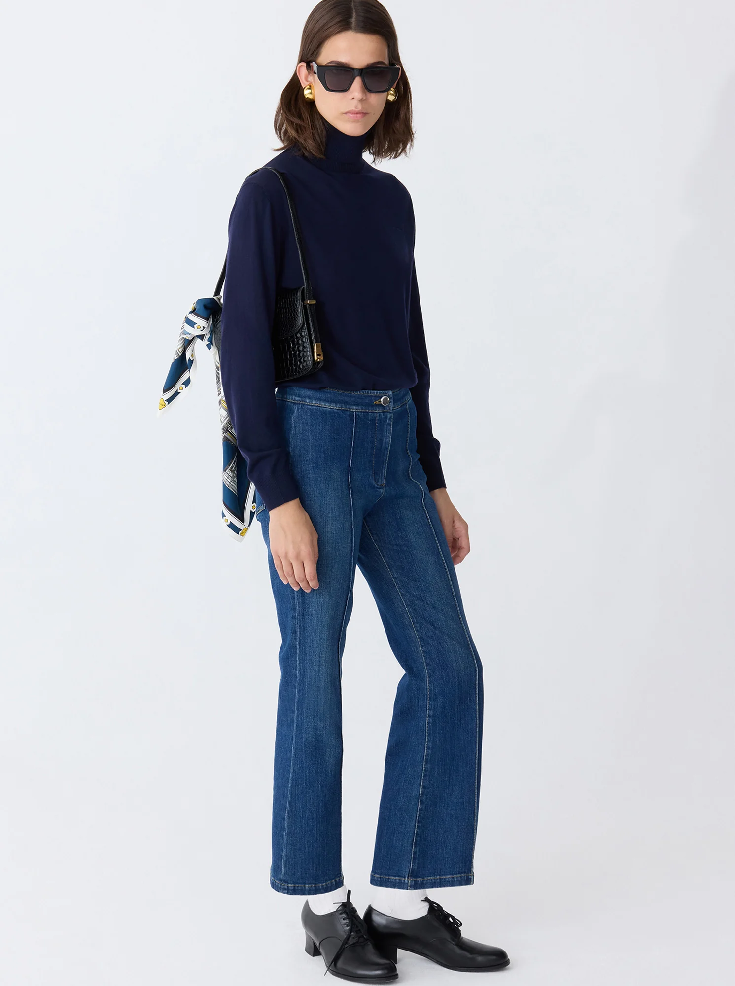 LOLA Denim crop flare jean Indigo - Image 3