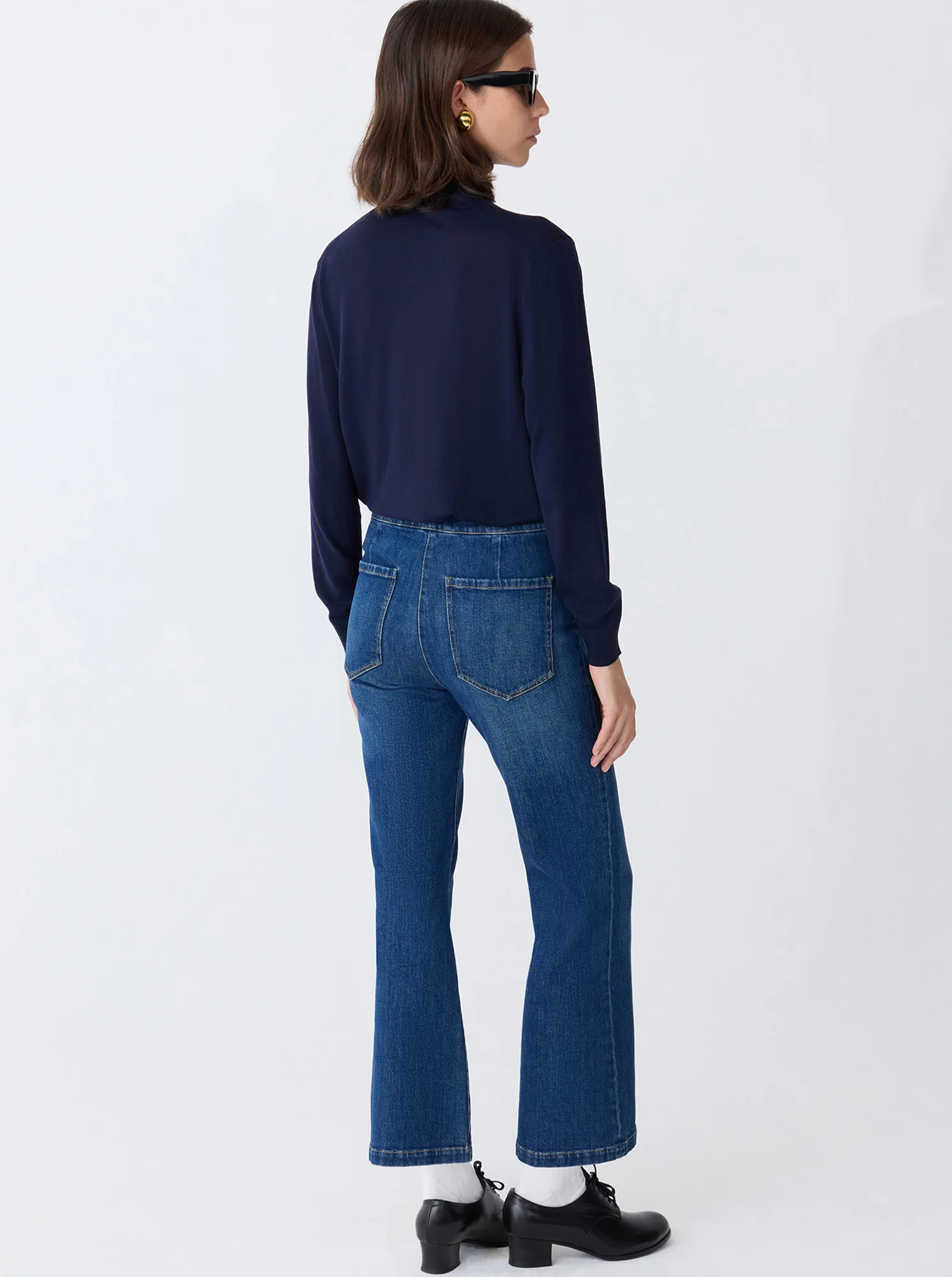 LOLA Denim crop flare jean Indigo - Image 4