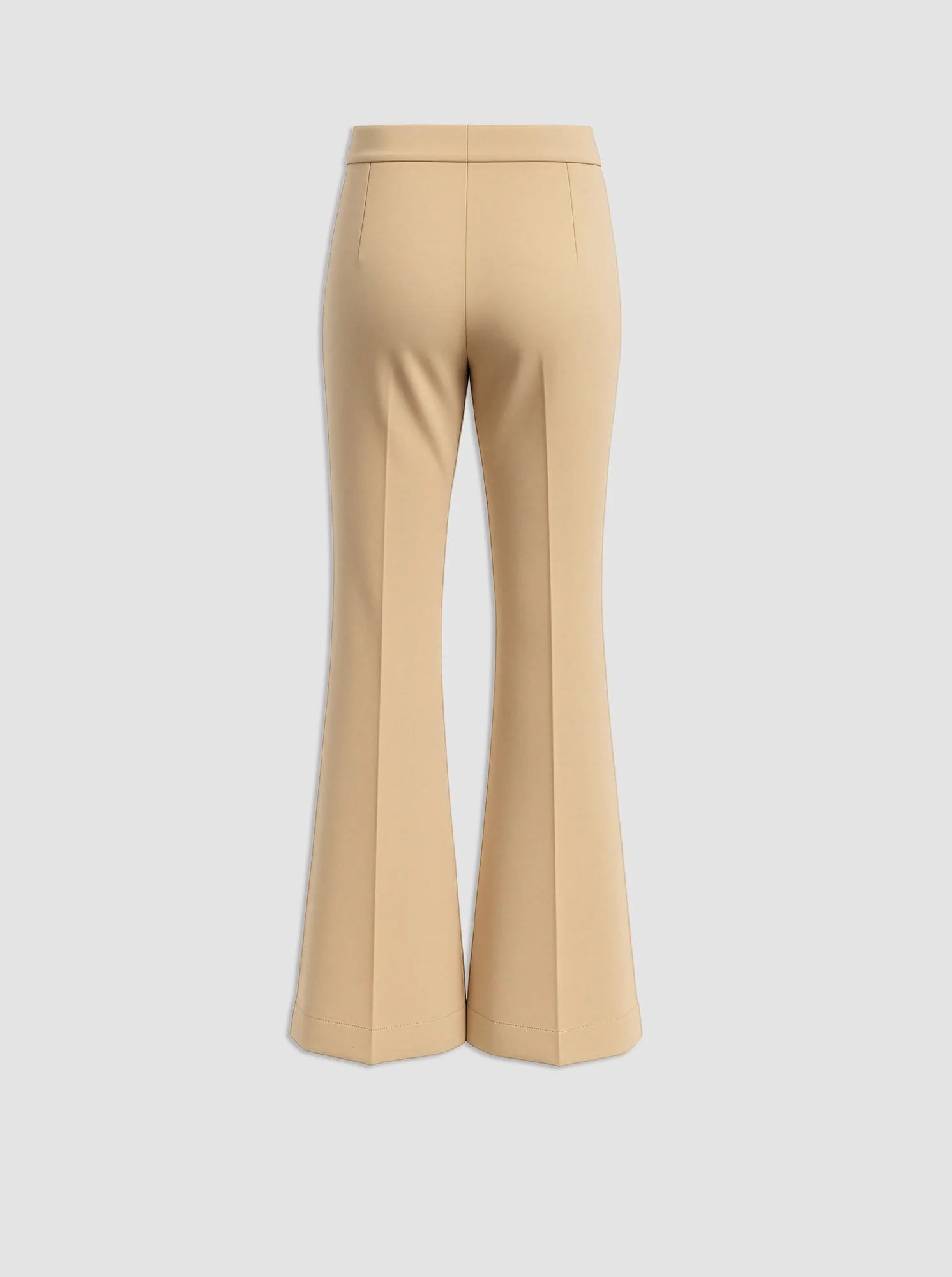 LOLA Cropped kick flare pant Pale Camel - Image 5