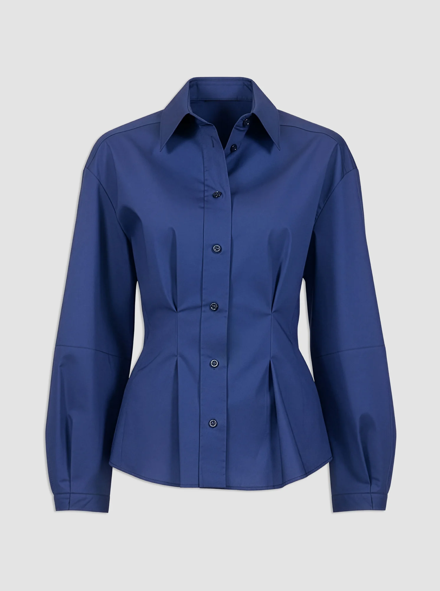 LUCIA Lantern sleeve shirt Ocean