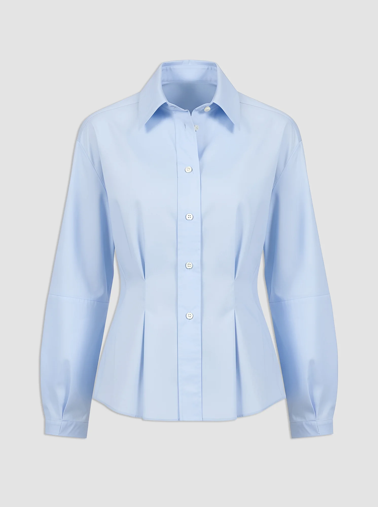 LUCIA Lantern sleeve shirt Pale Blue