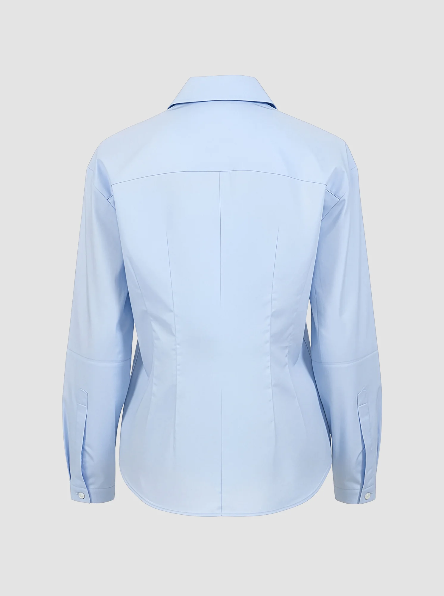 LUCIA Lantern sleeve shirt Pale Blue - Image 4