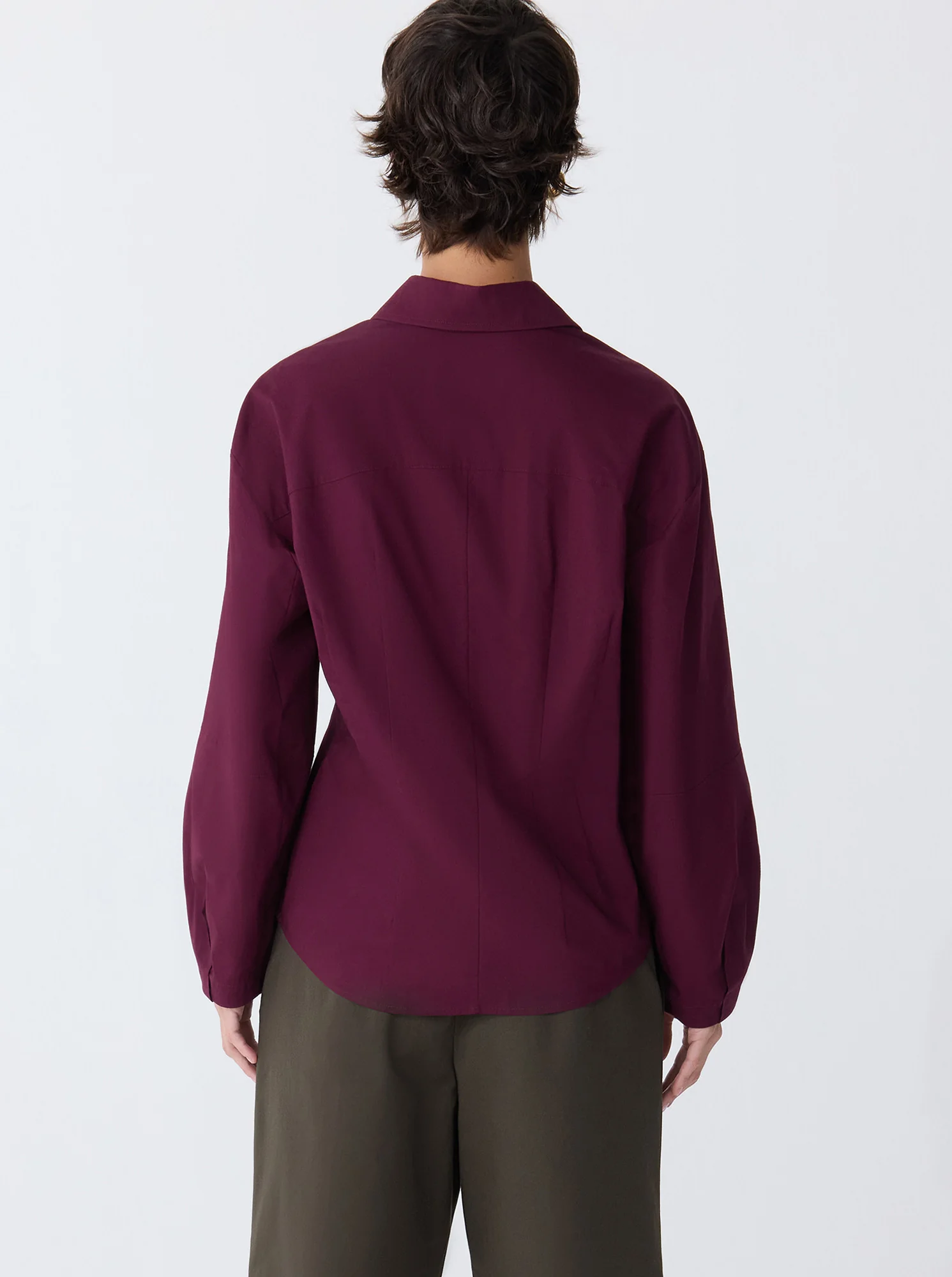 LUCIA Lantern Sleeve Shirt Violet - Image 3