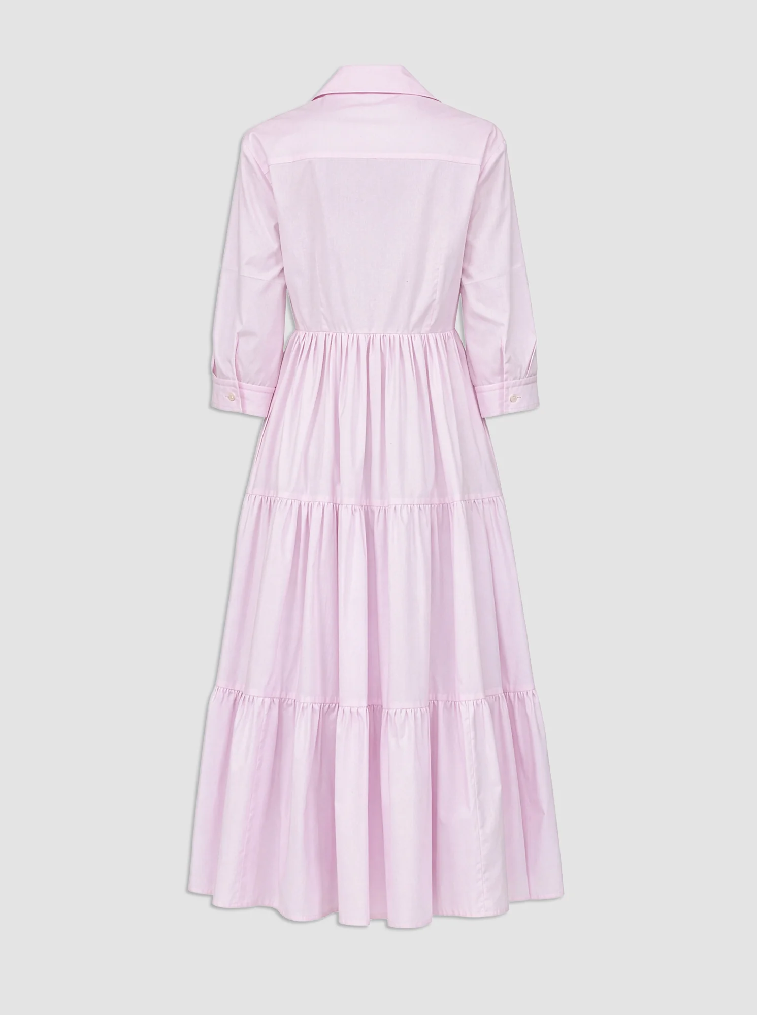 MARSEILLE Tiered shirtdress Pink - Image 4