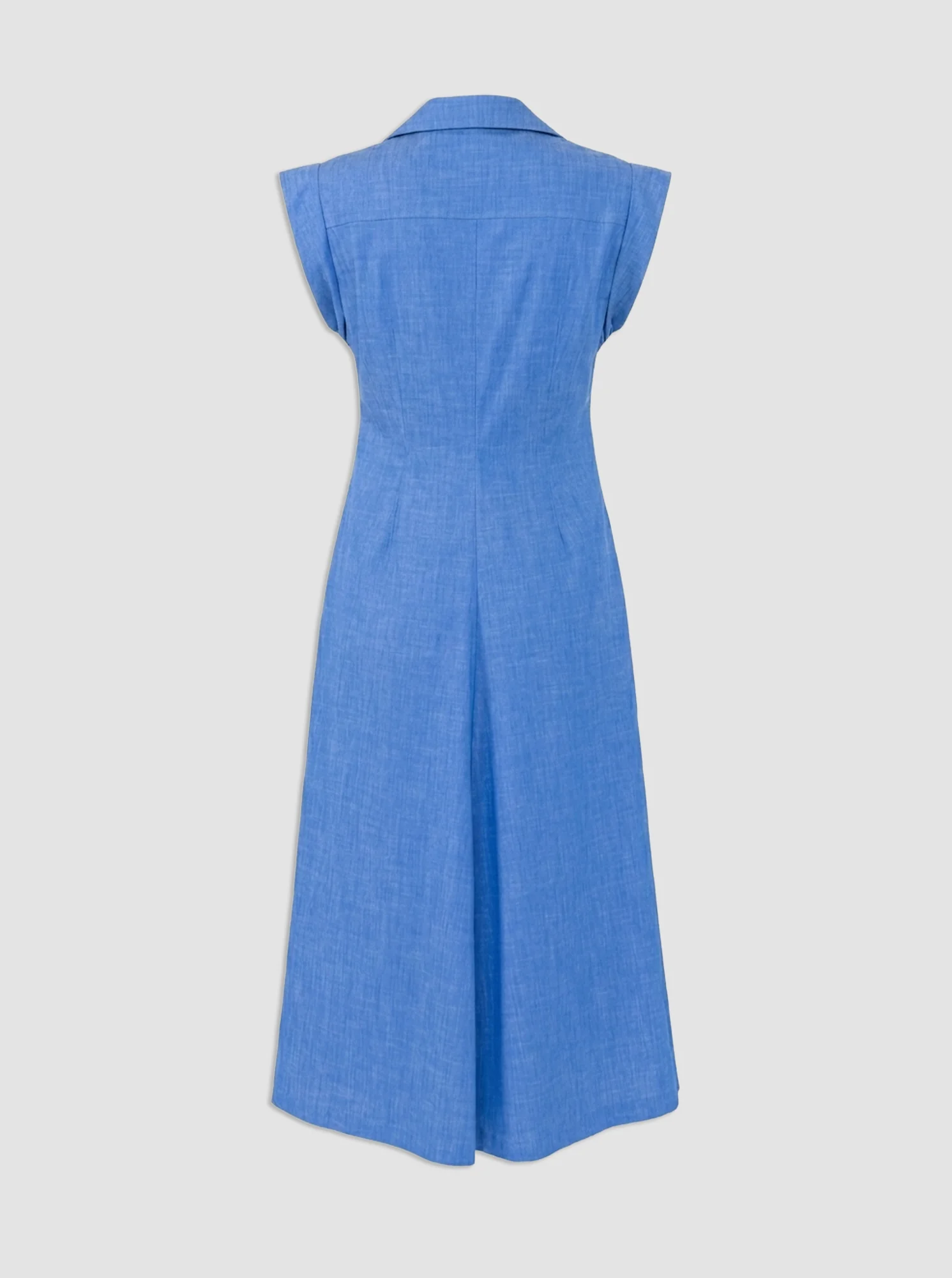 MIAMI Sleeveless shirtdress Bright Indigo - Image 8