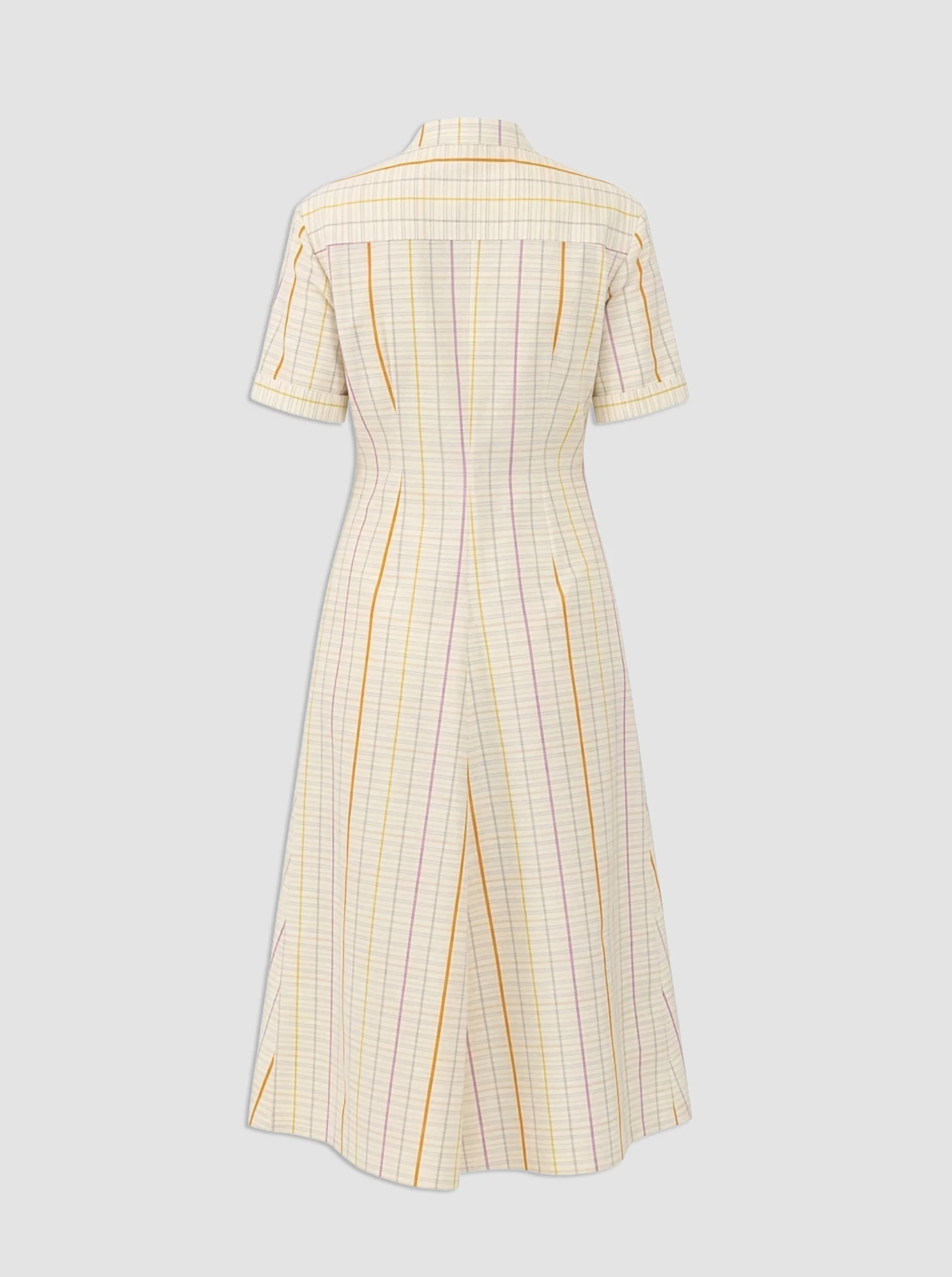 NOOR Short sleeve shirtdress Natural - Image 5