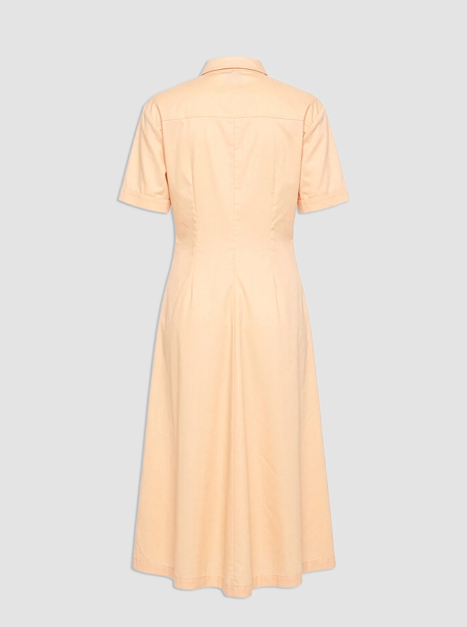 NOOR Short sleeve shirtdress Pale Orange - Image 5