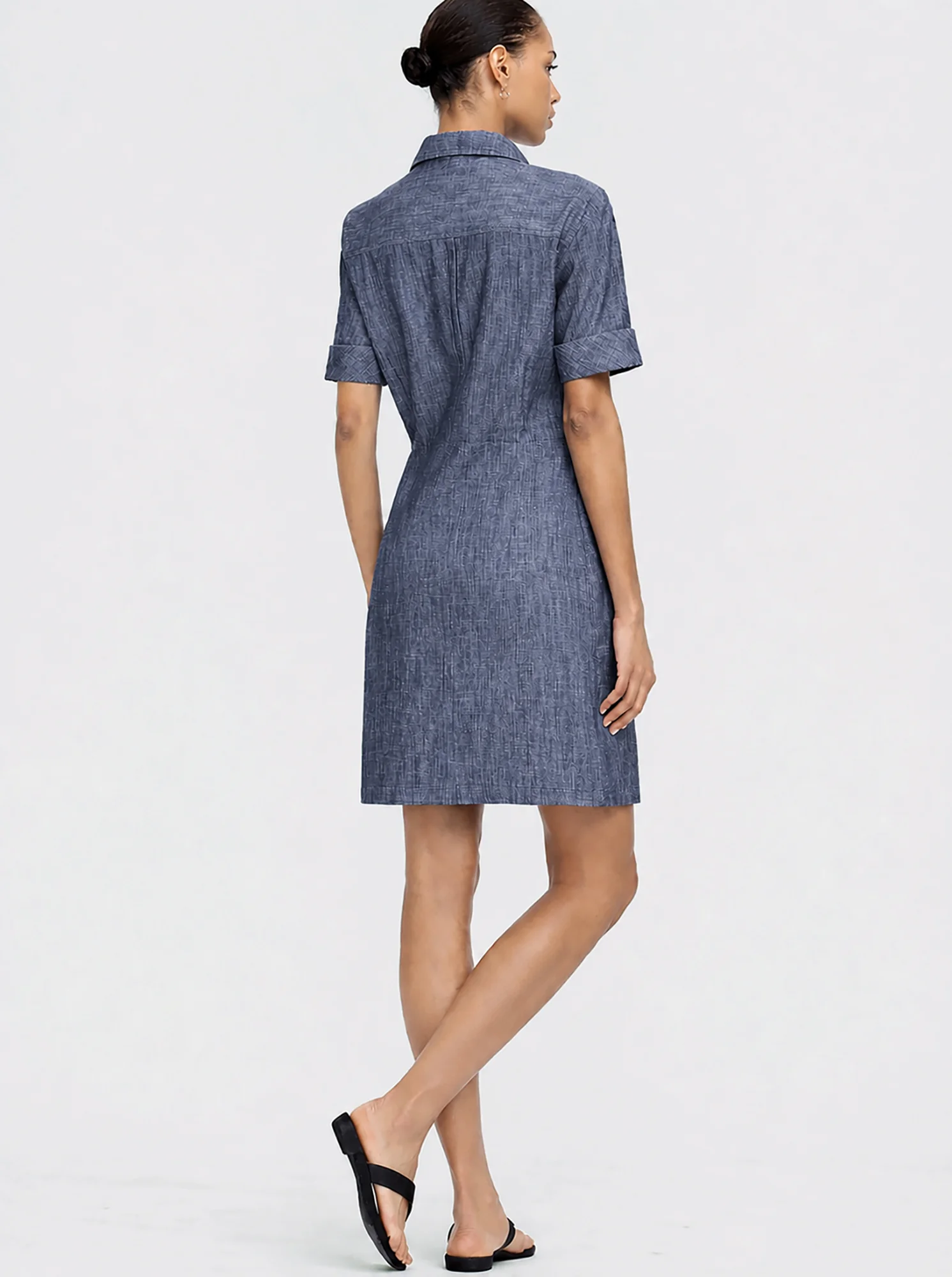 ONDINE shirtdress Navy denim - Image 3