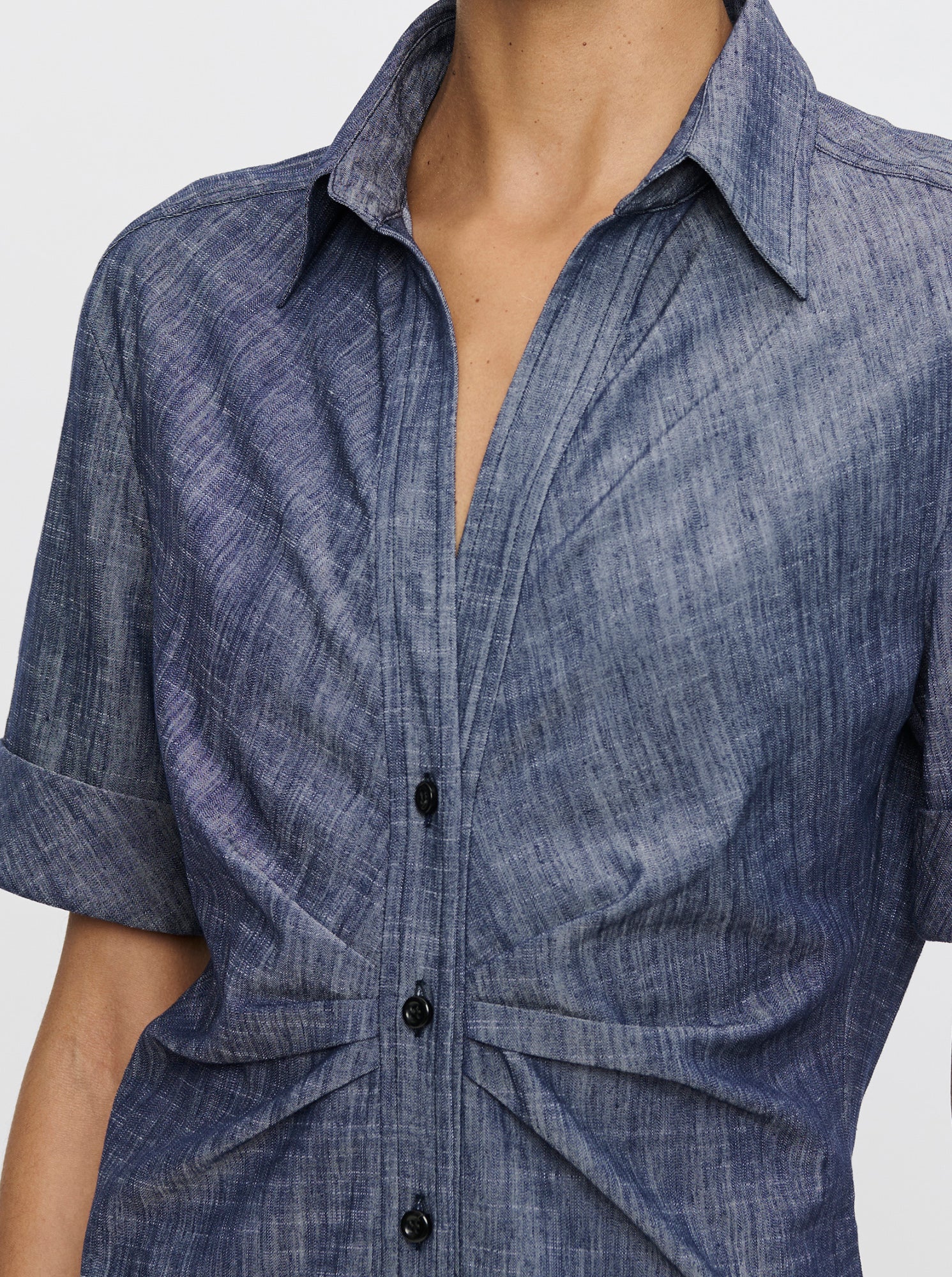 ONDINE shirtdress Navy denim - Image 4