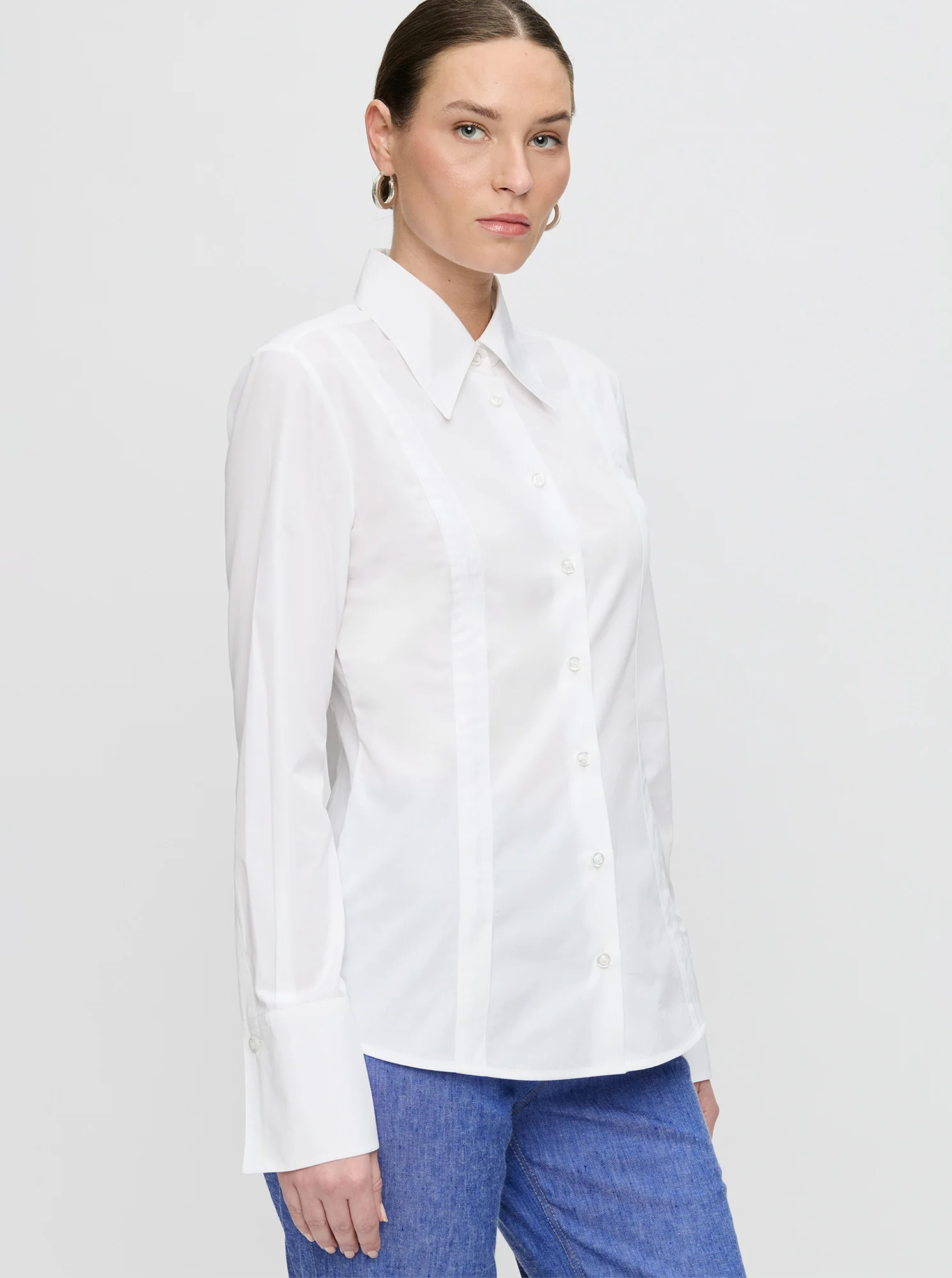 RIPLEY Fitted Shirt White - Image 3