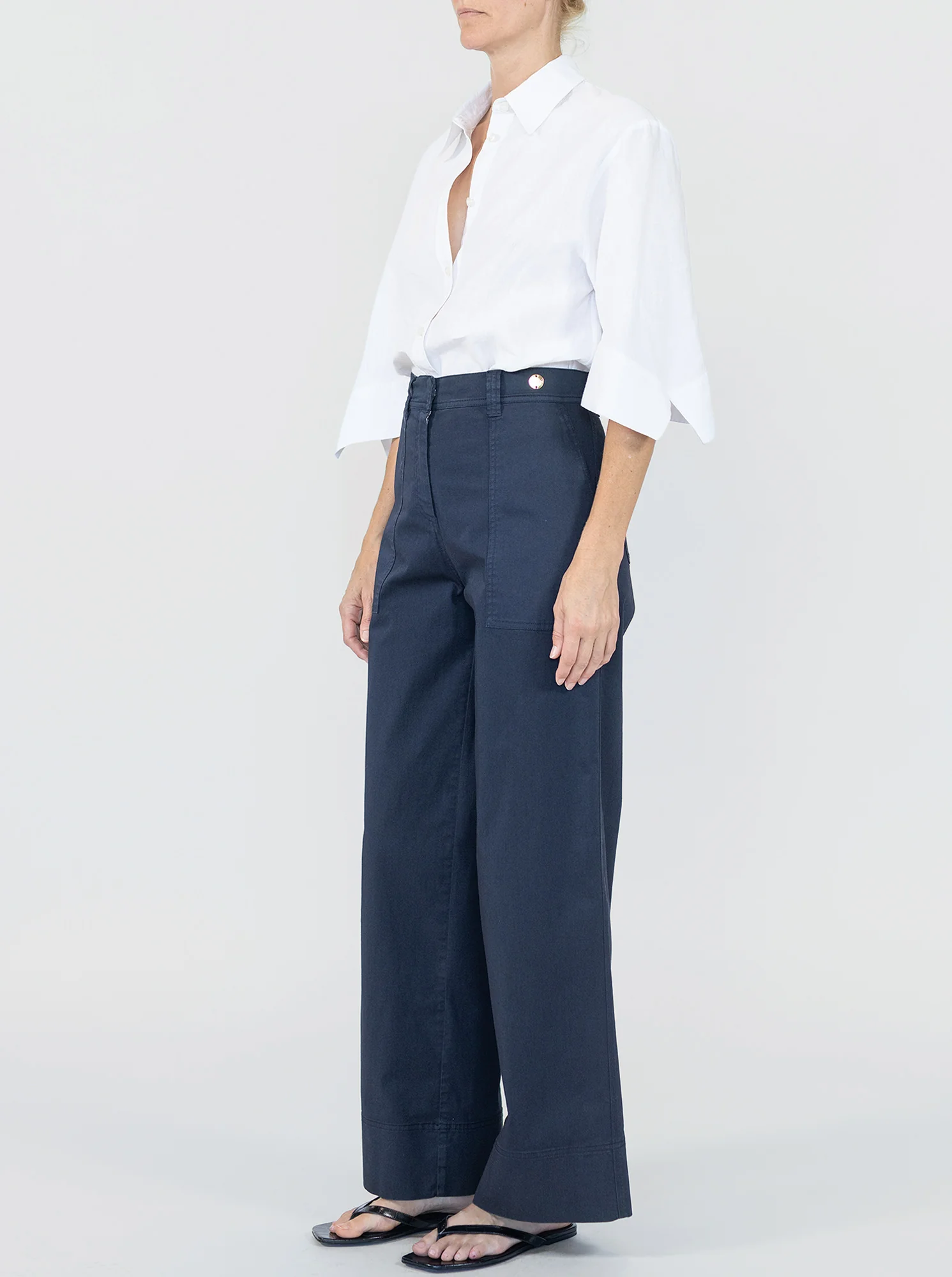 SAILOR Wide leg pant Navy - Image 5