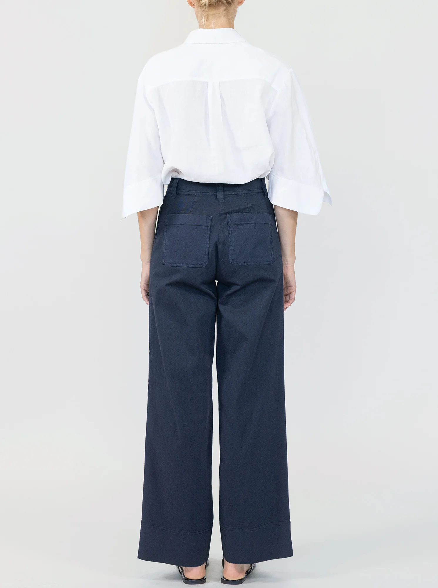 SAILOR Wide leg pant Navy - Image 6