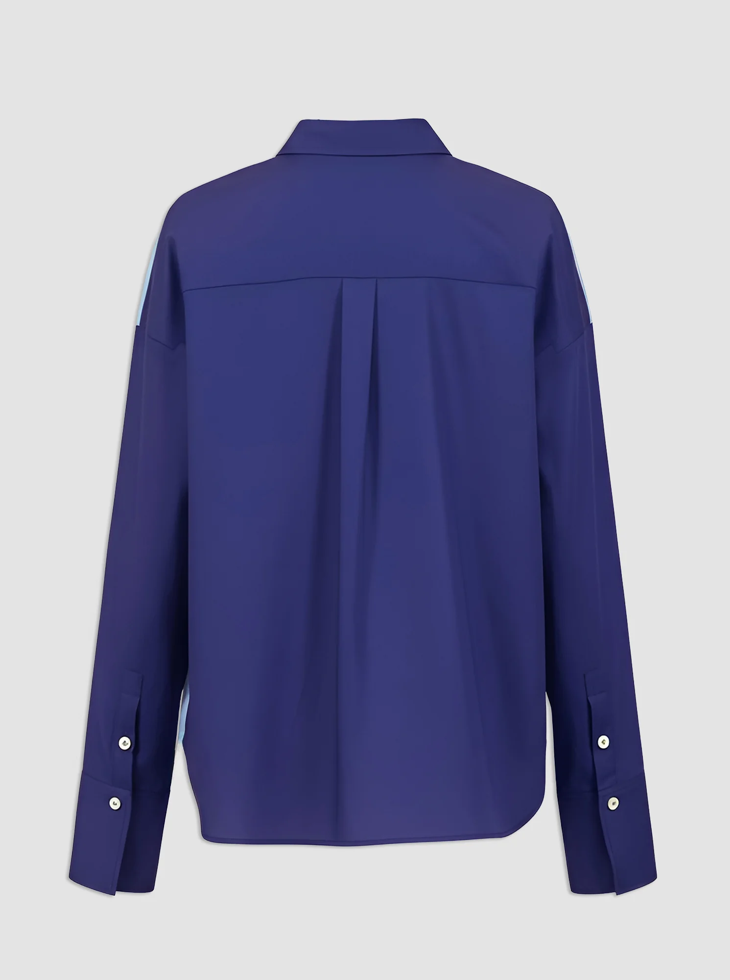 SIRENE Scarf front shirt Ocean/Navy - Image 5