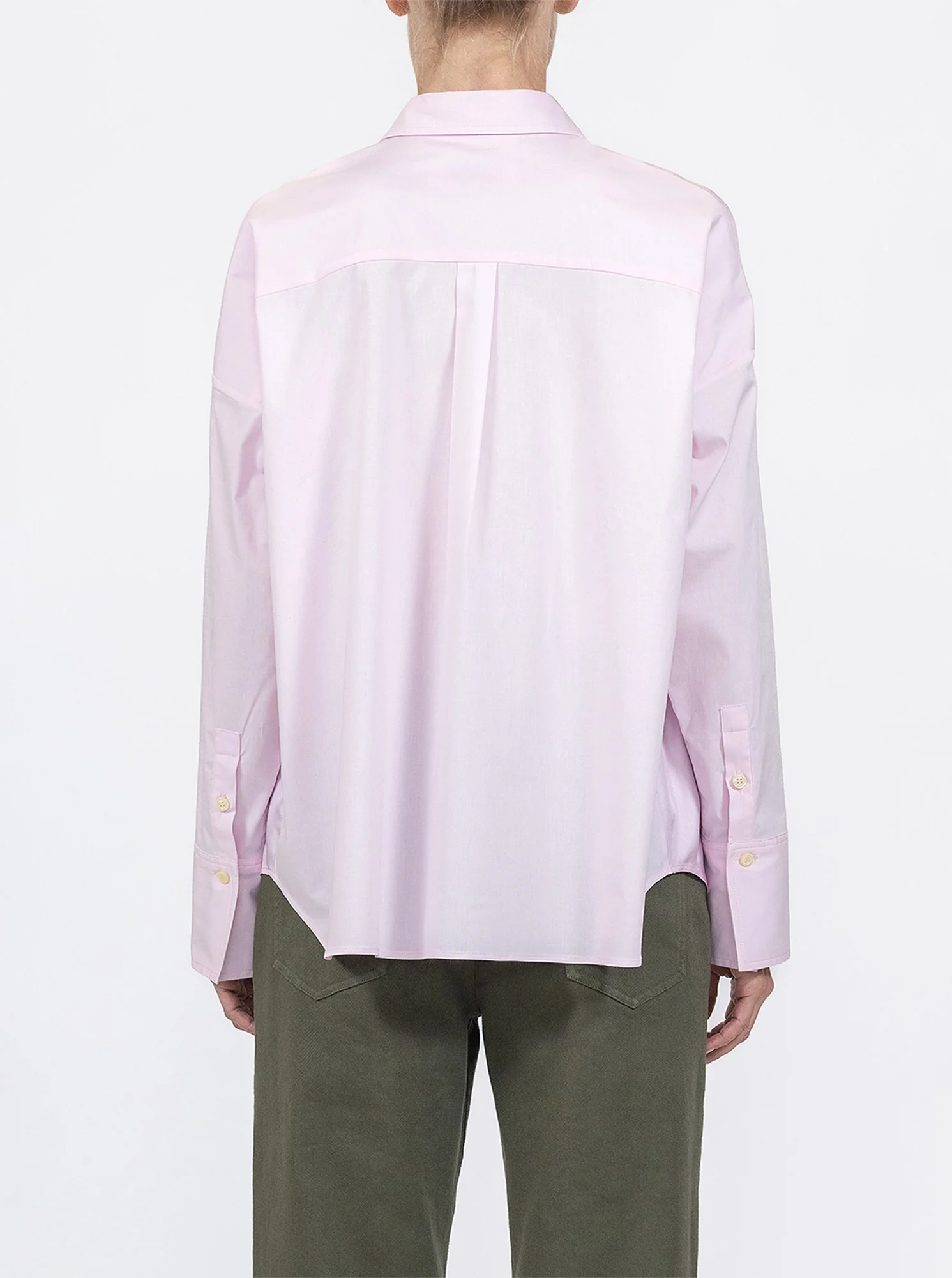 SIRENE  Scarf front shirt Pink/Pink - Image 4